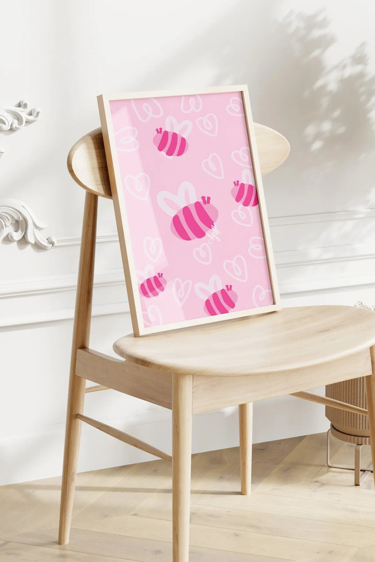 Sevimli ve Estetik Pembe Temalı 3'lü Poster Seti