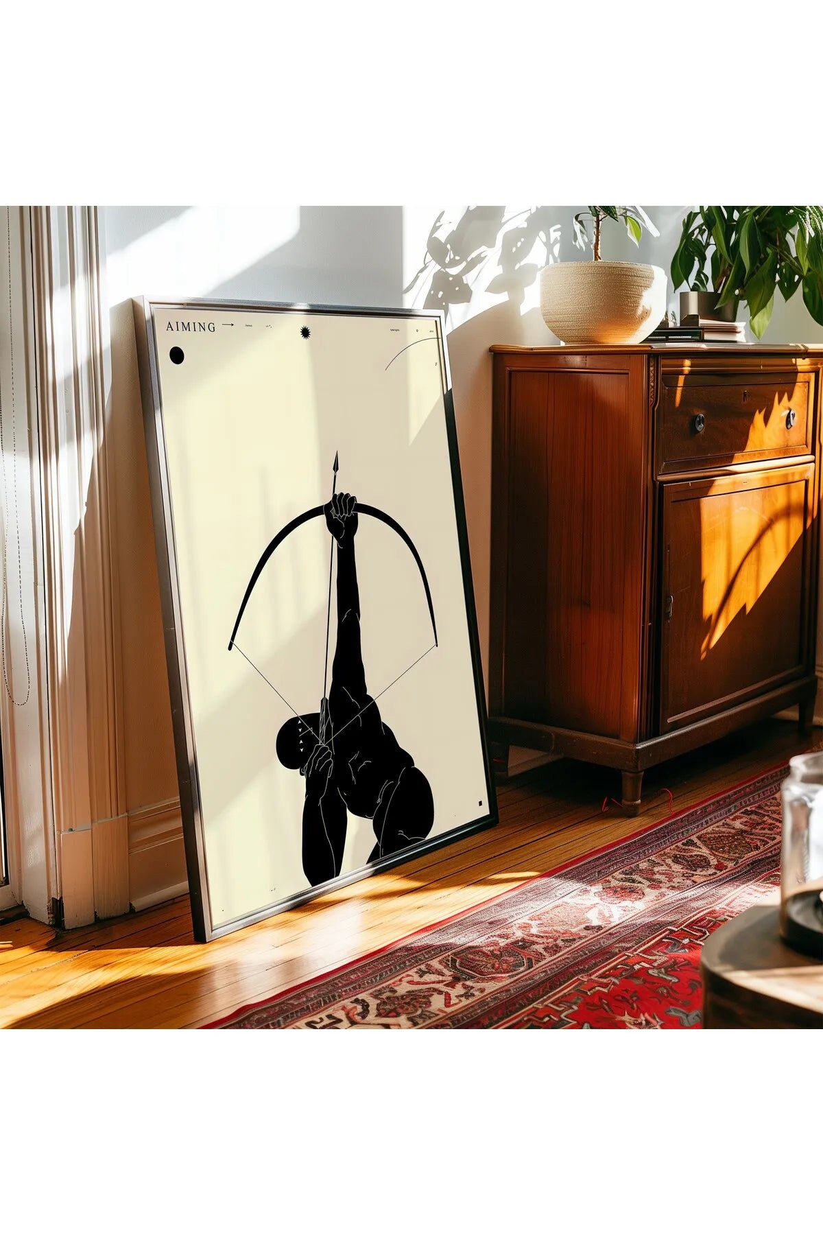 Soyut Fütüristik Tarzda Modern Tablo