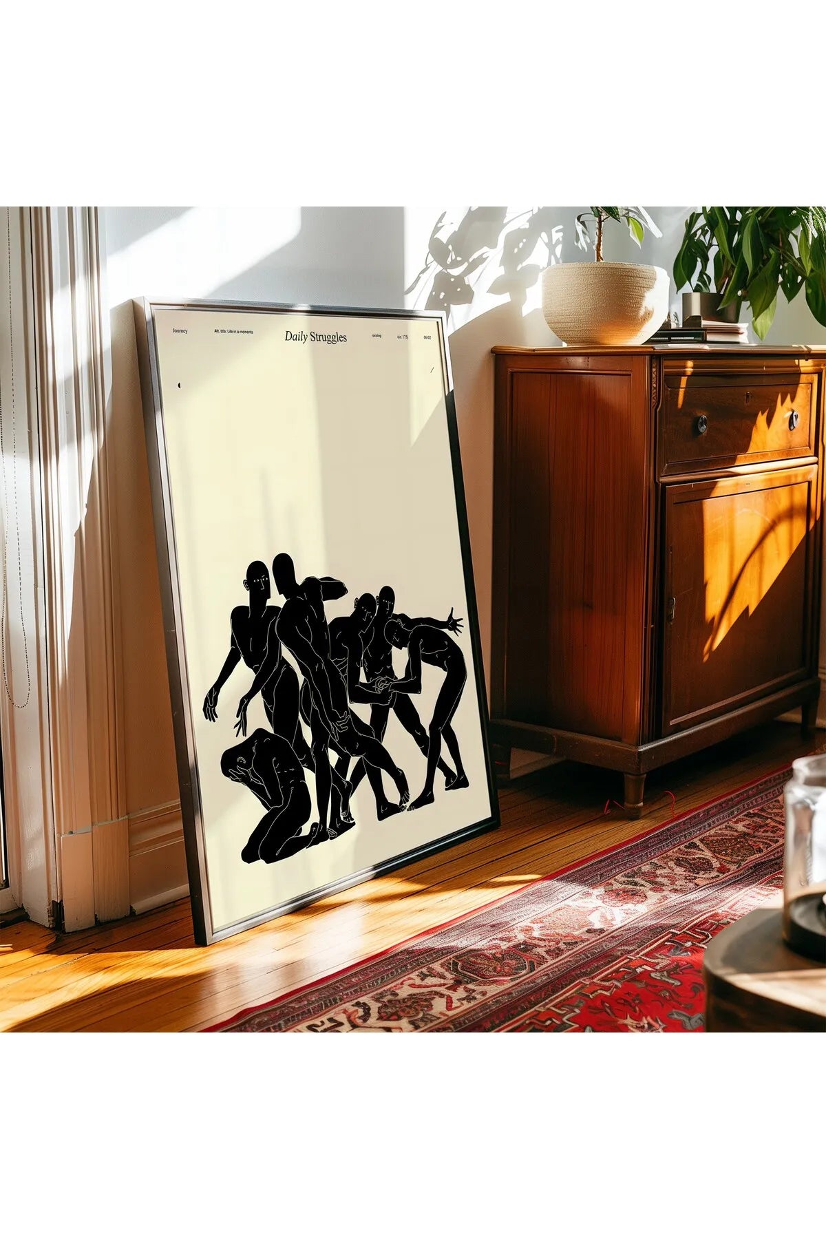 Soyut Fütüristik Tarzda Modern Tablo