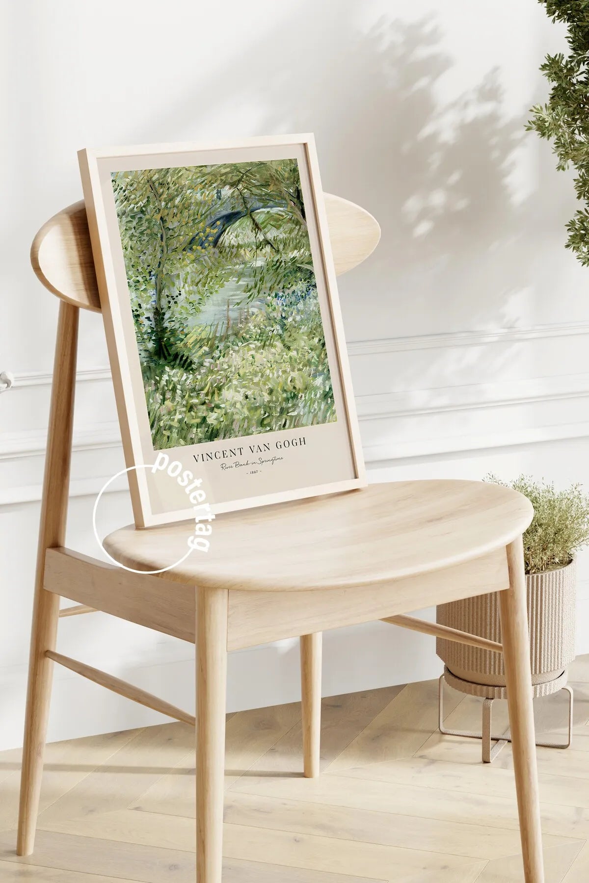 River Bank in Springtime [Van Gogh] - Modern Estetik Tablo