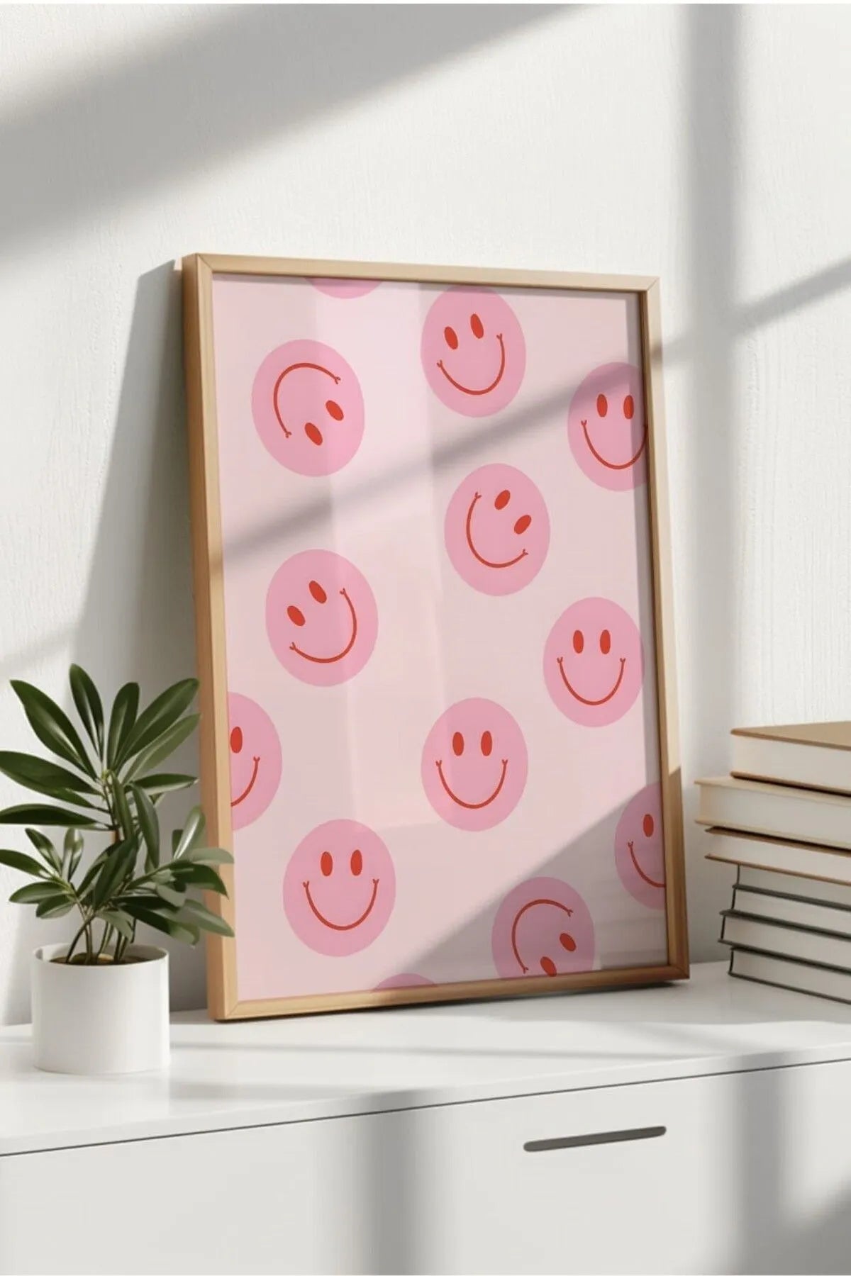 Pembe Temalı Gifler Pozitif Şık Poster