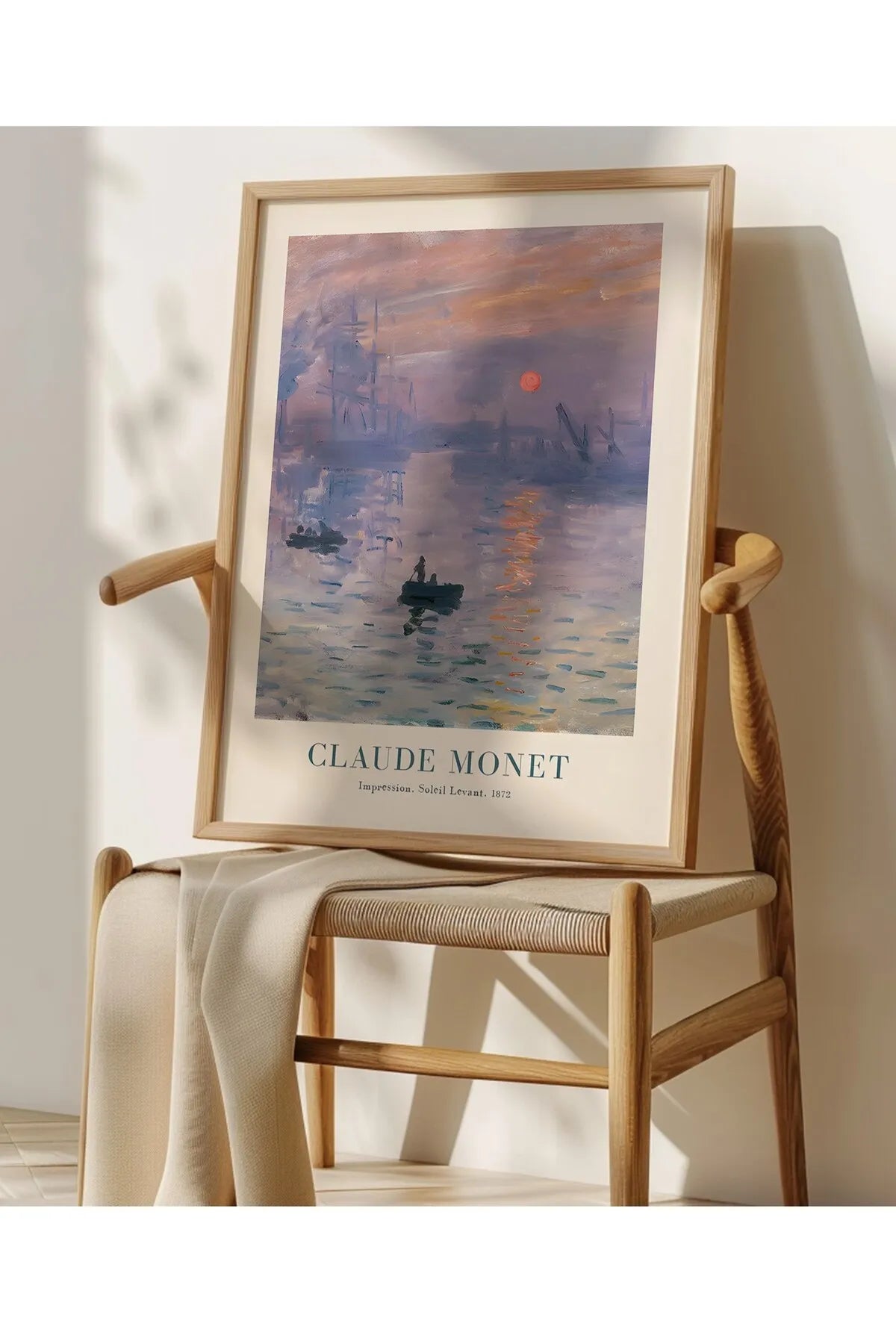 [August Macke] & [Claude Monet] - 2'li Şık Yağlı Boya Tablo Seti