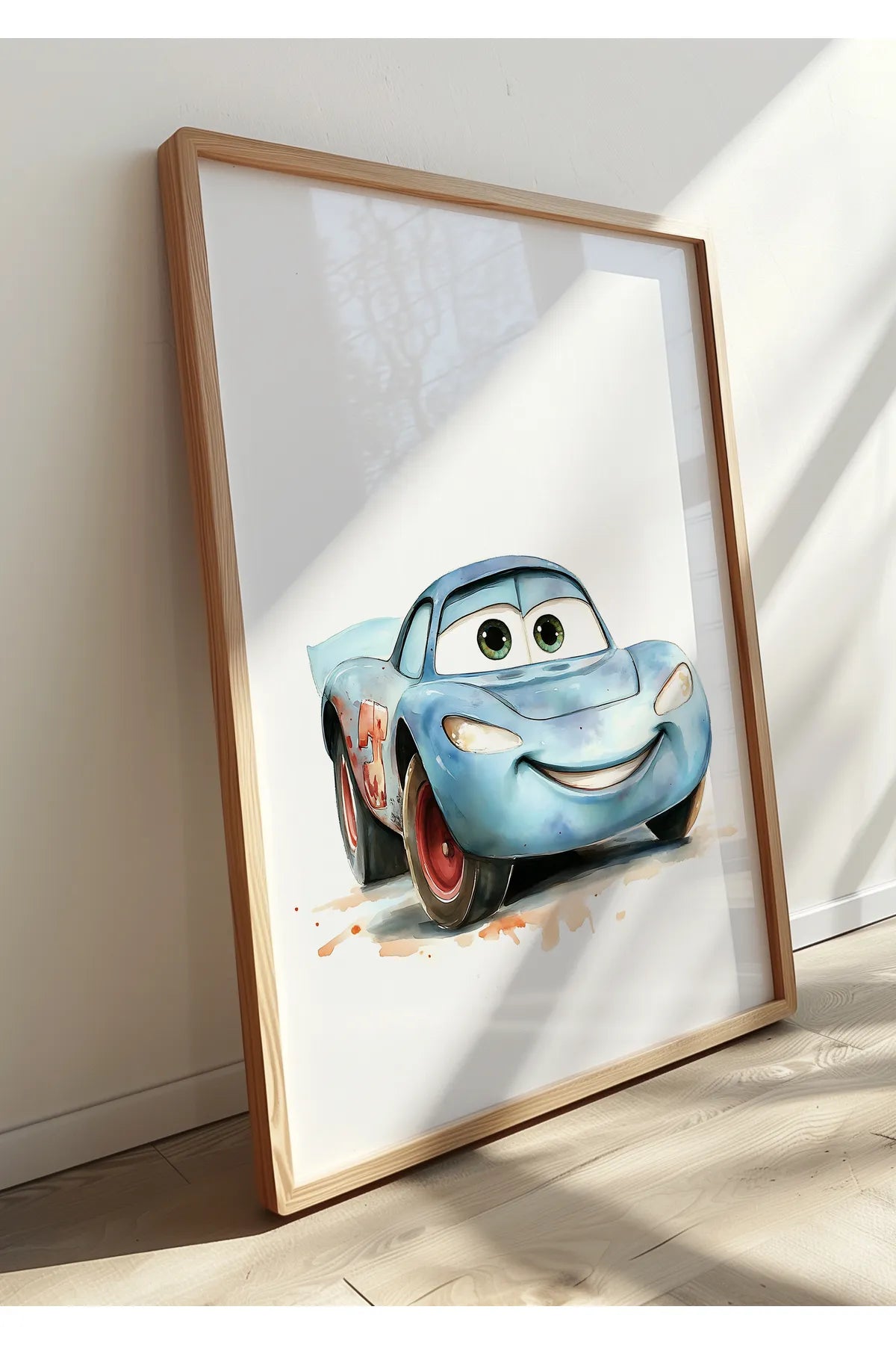 Şimşek McQueen & Çekici Mater [Arabalar] Temalı 3'lü Poster Seti