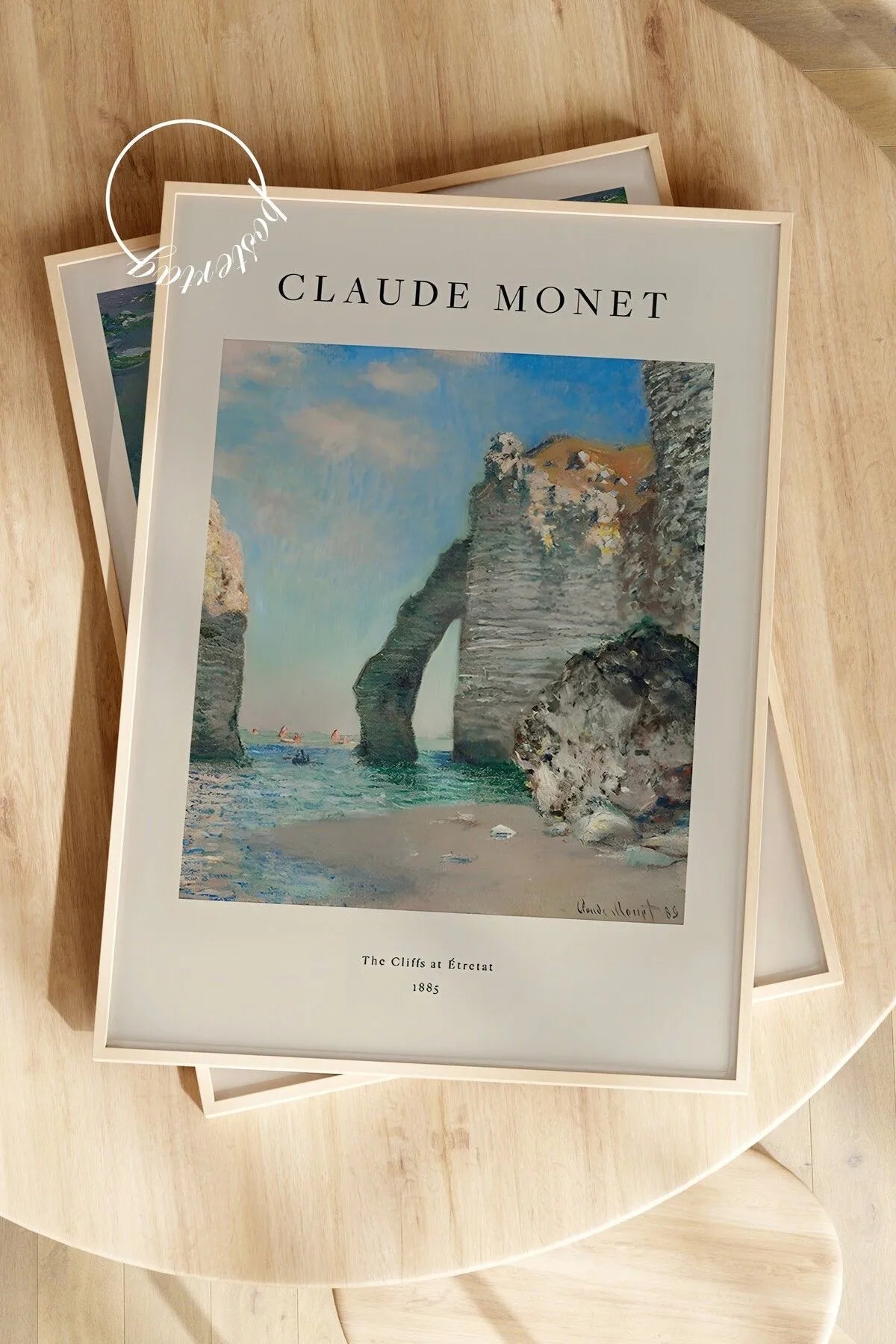 The Cliffs at Etretat [Claude Monet] - Şık Yağlı Boya Tablo