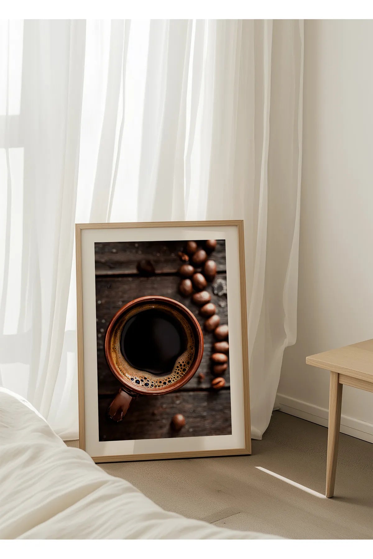 Coffee Beans & Coffee Modern Tarz 3'lü Şık Tablo