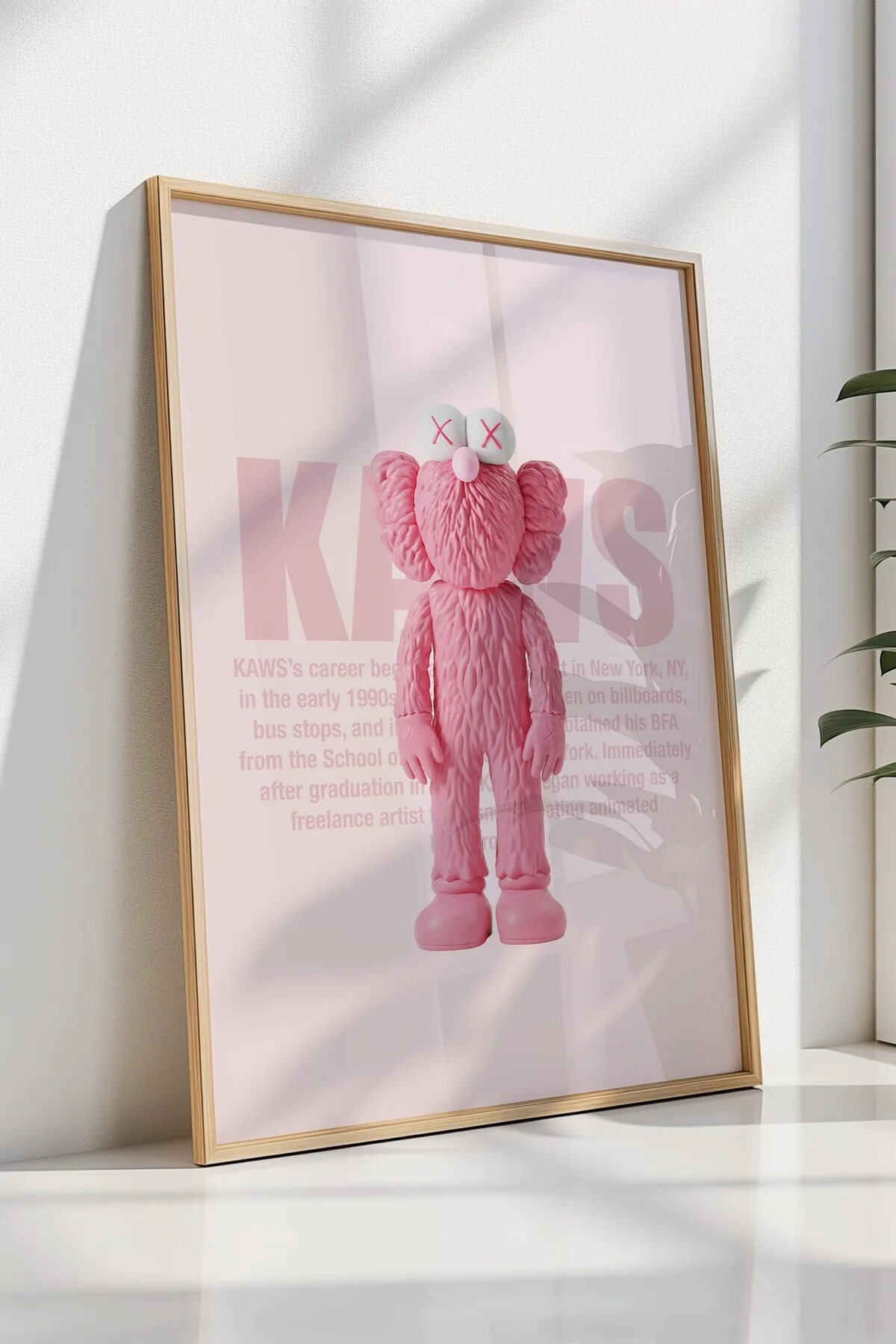 Pembe Kaws Oyuncak 3'lü Poster Seti