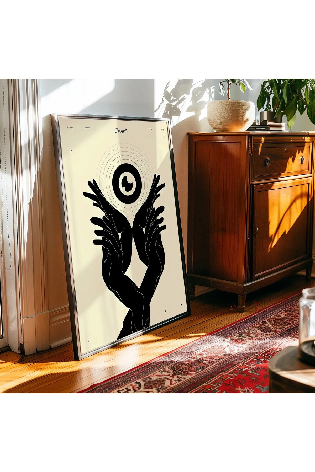 Soyut Fütüristik Tarzda Modern Tablo