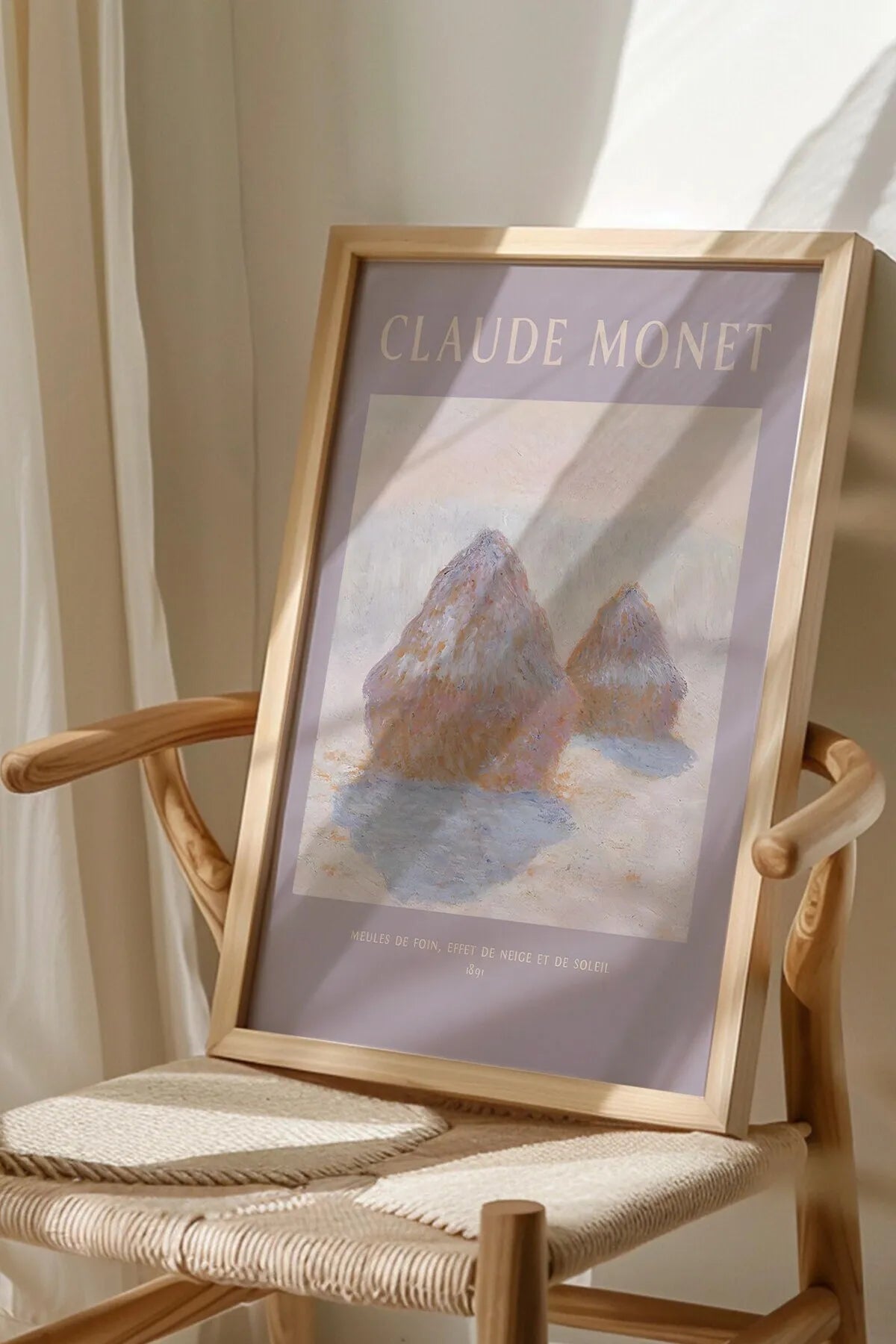 Impression & Meules De Foin[Claude Monet] - 2'li Şık Yağlı Boya Tablo Seti