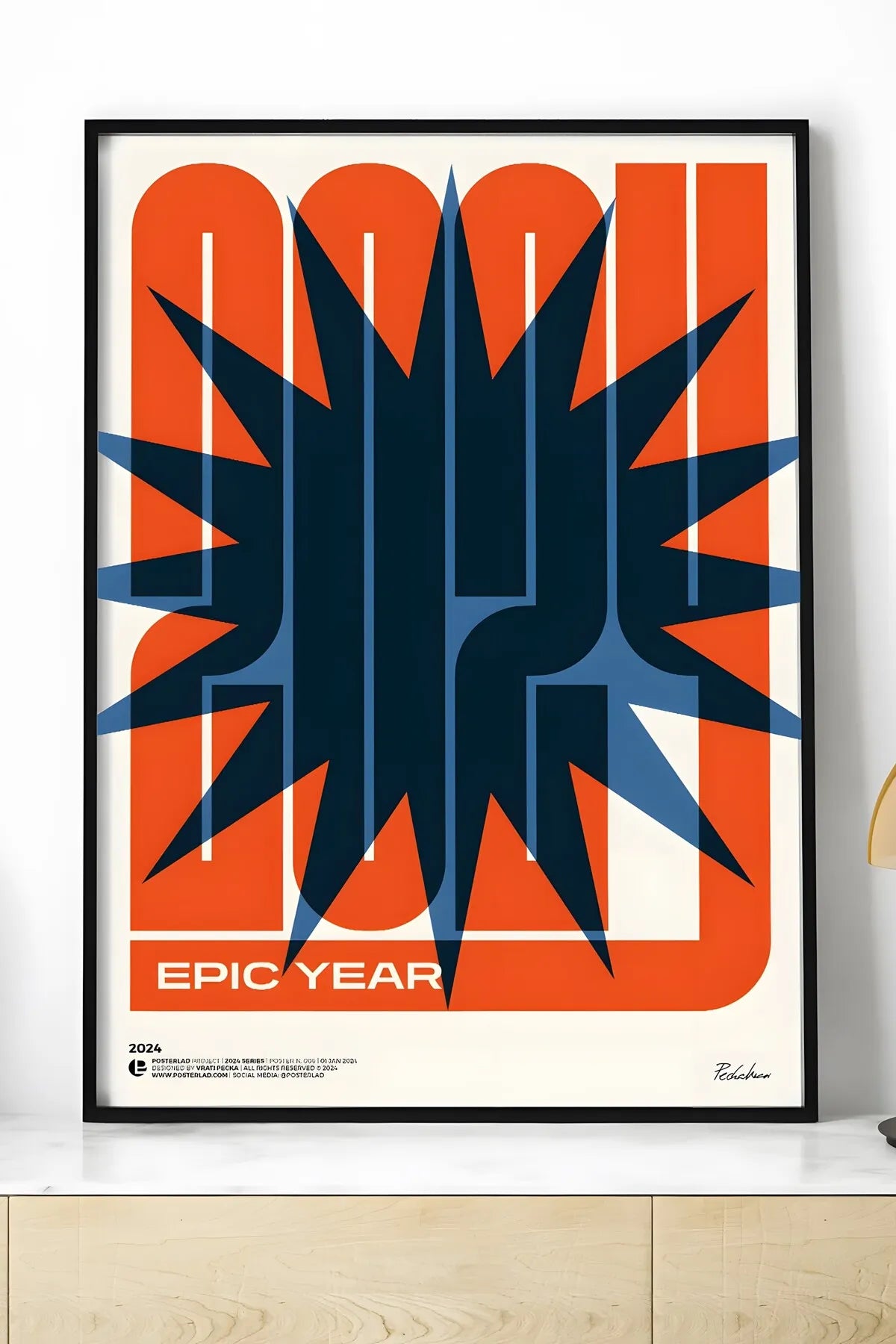 EPIC YEAR Minimalist Estetik İlllüstrasyon Posteri