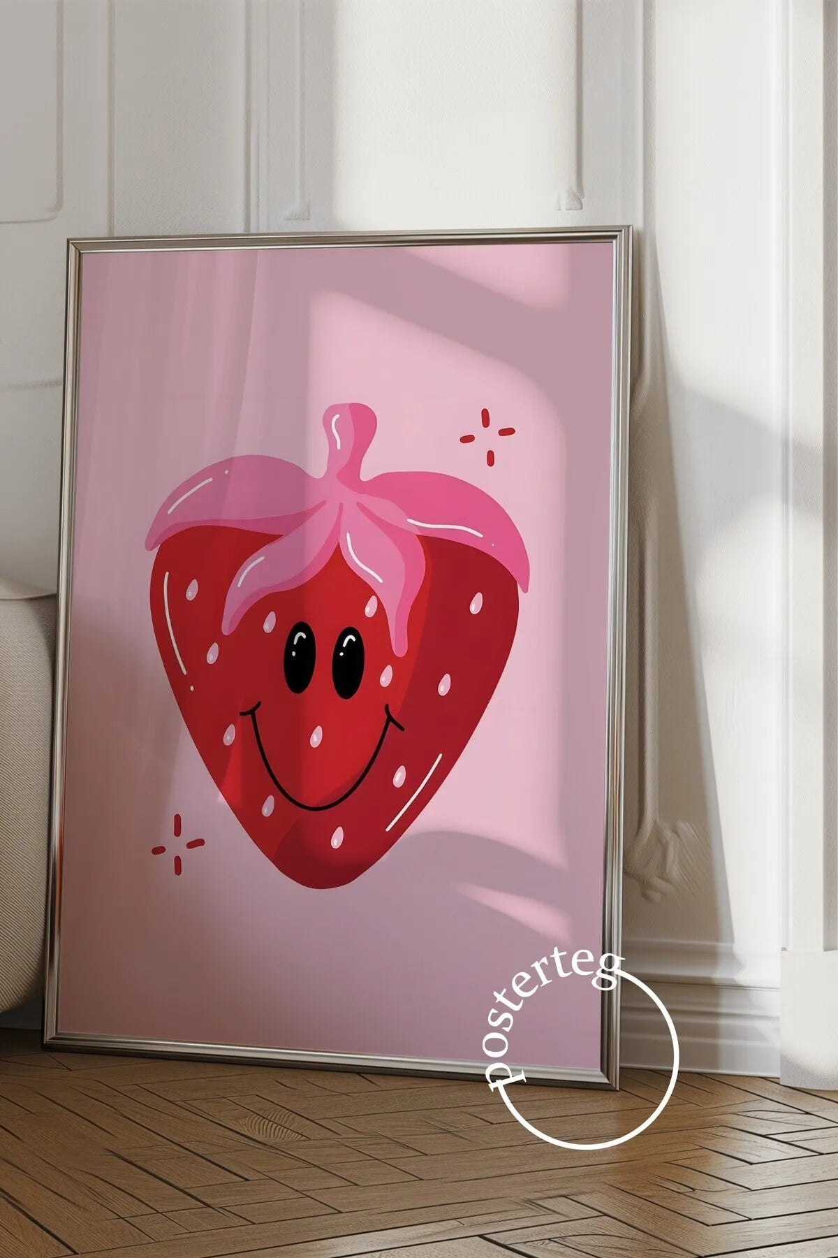 Pembe Temalı Gifler Pozitif Şık Poster