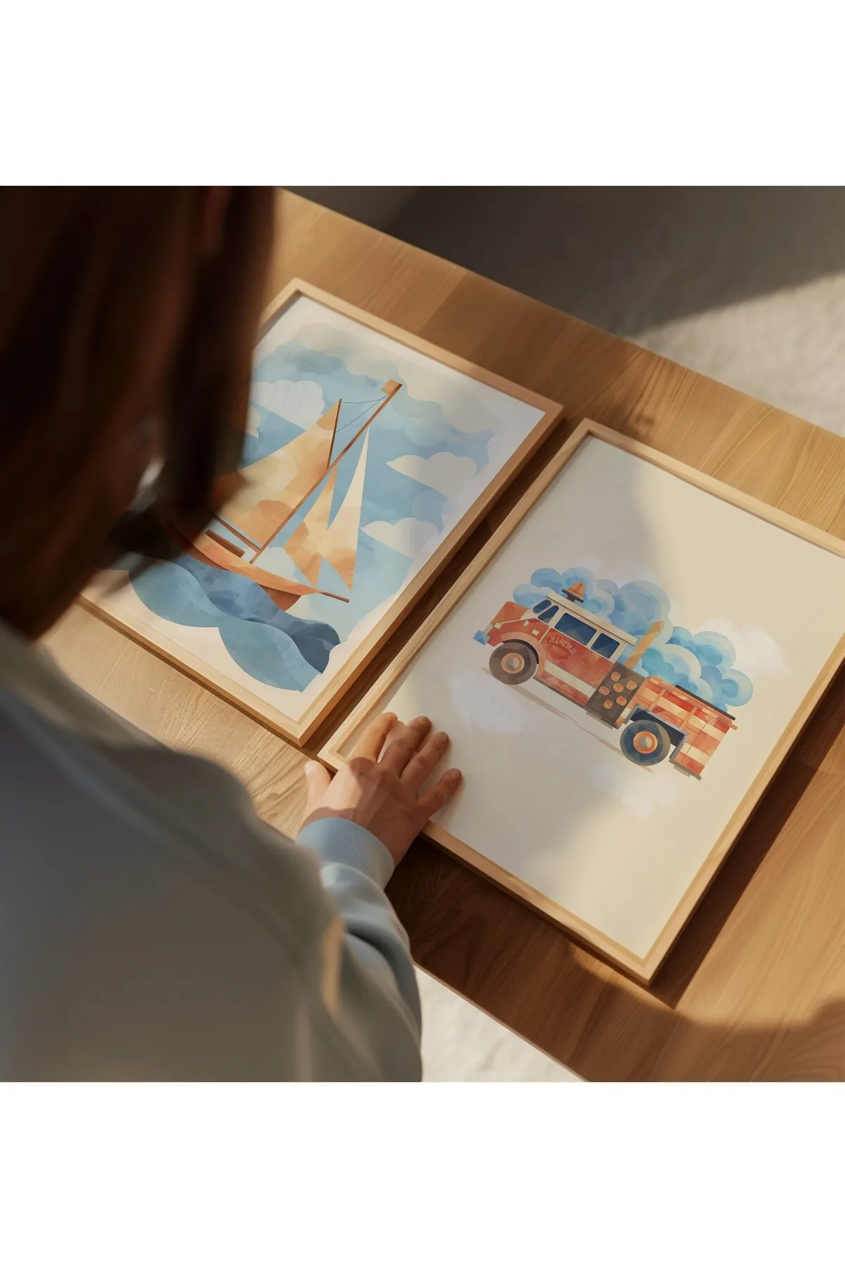 Helikopter Gemi Kamyon 3'lü Poster Seti