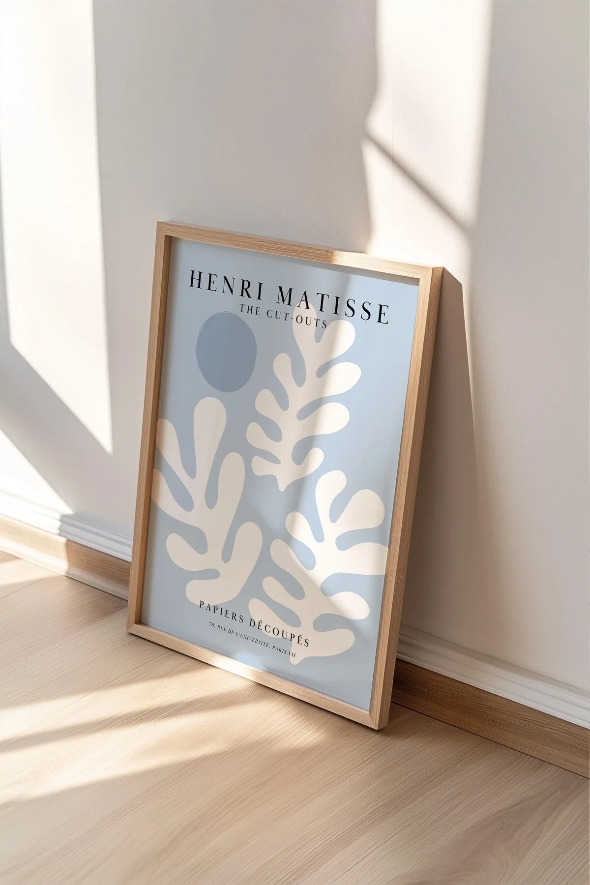[Henri Matisse] Buz Mavisi Botanik Temalı 3'lü Poster Seti