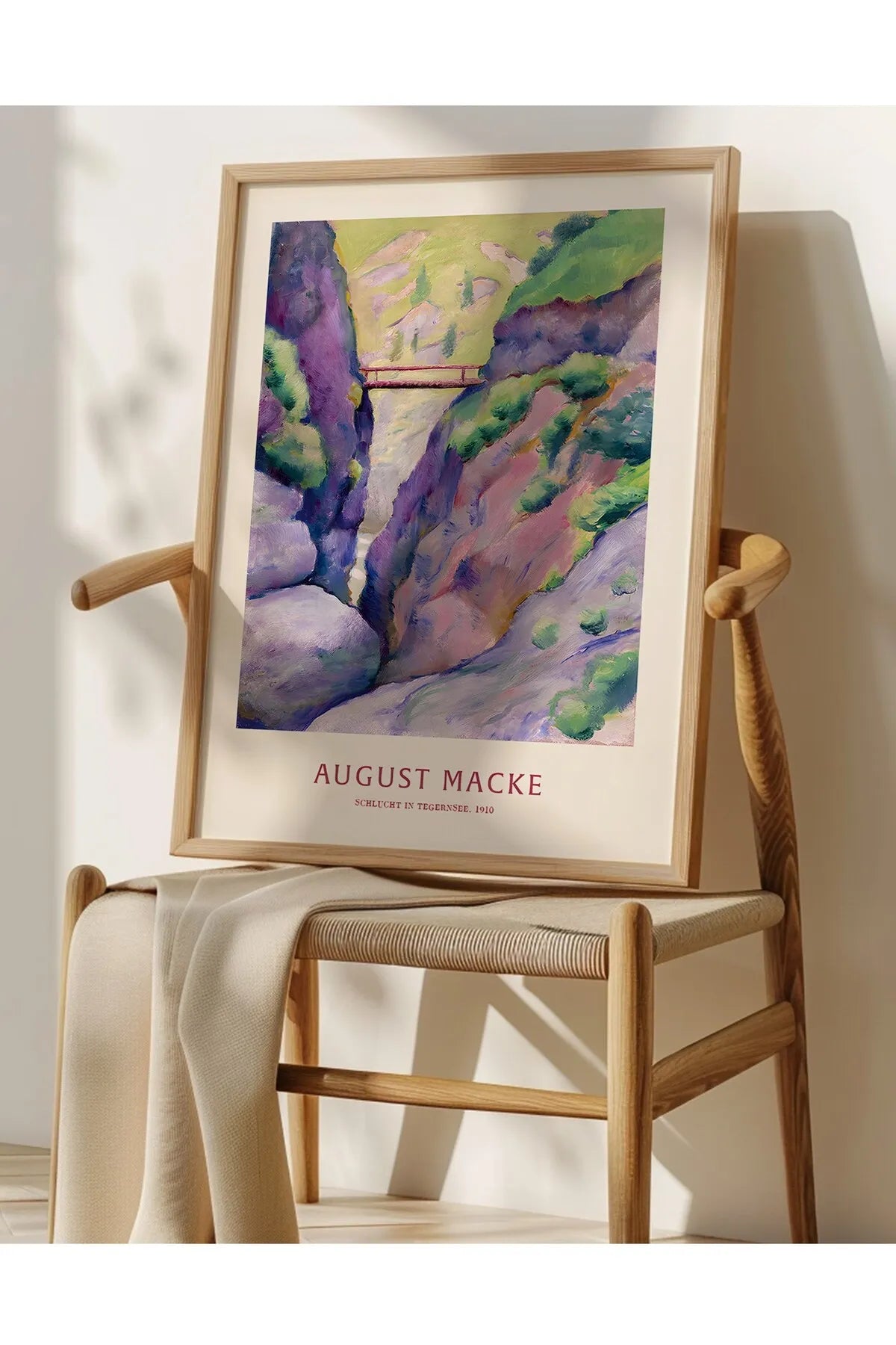 [August Macke] & [Claude Monet] - 2'li Şık Yağlı Boya Tablo Seti
