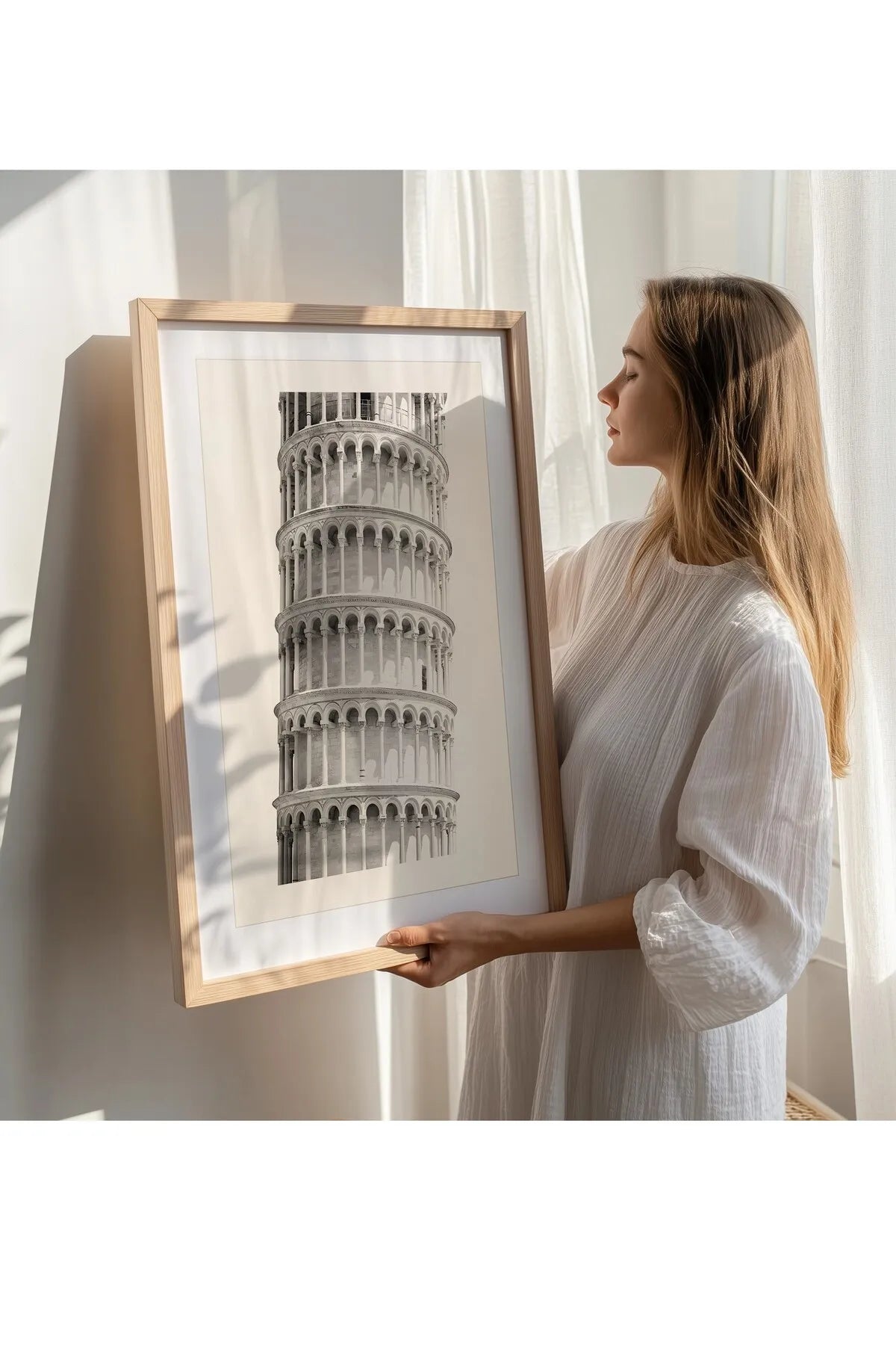 Pisa Kulesi & Kolezyum [İtalya'nın Simgeleri] - 2'li Şık Poster Seti