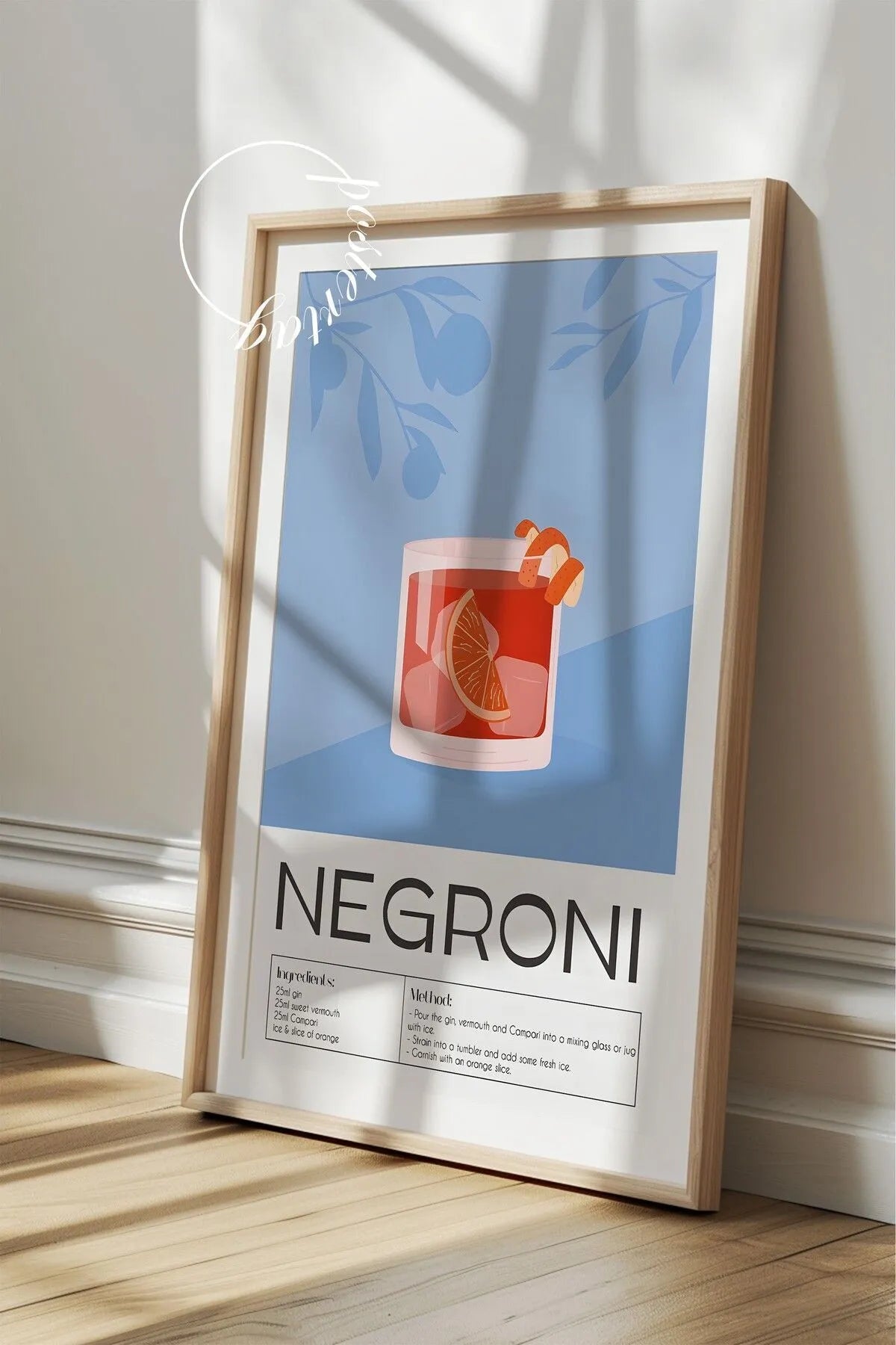 Negroni - Modern Kokteyl Tablo