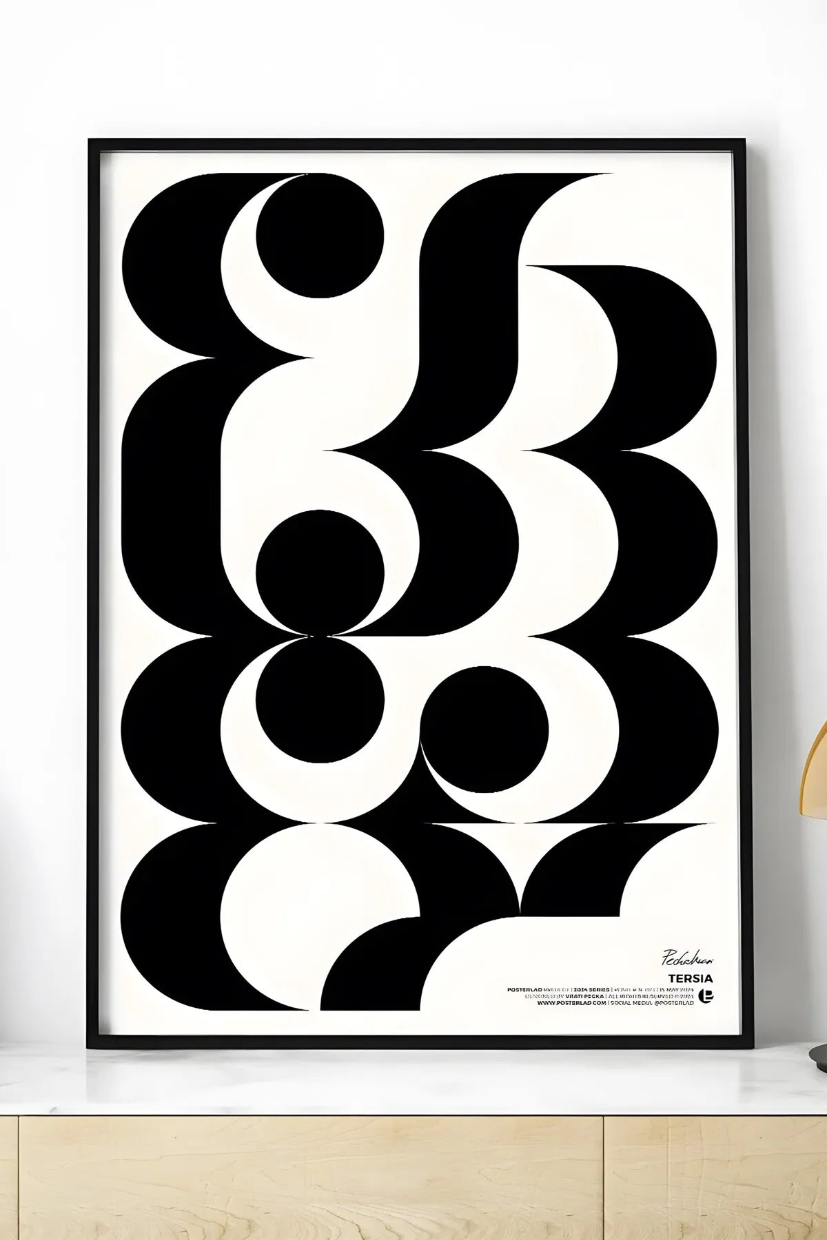 Minimalist Estetik Siyah İlllüstrasyon Posteri