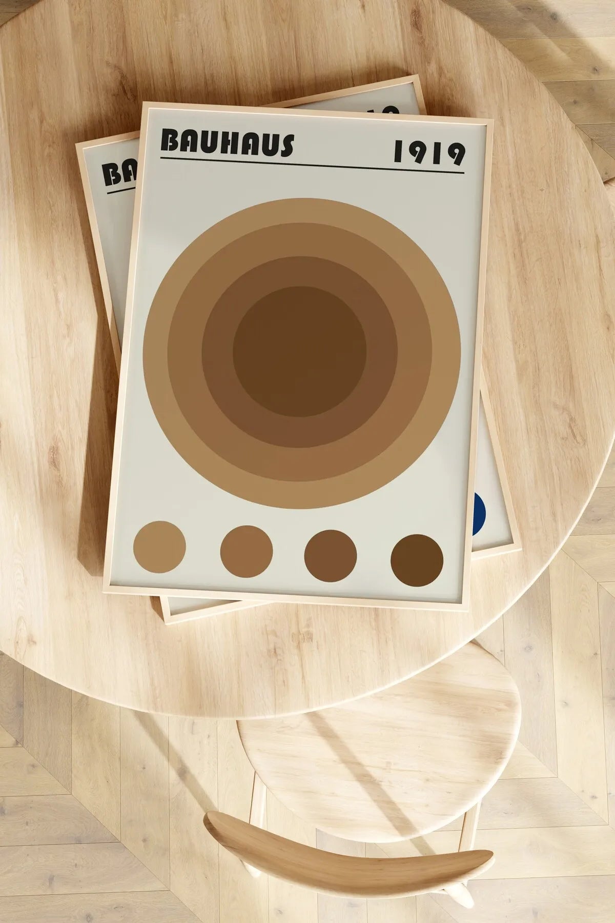 [Bauhaus] Kahverengi Temalı Modern Estetik Poster