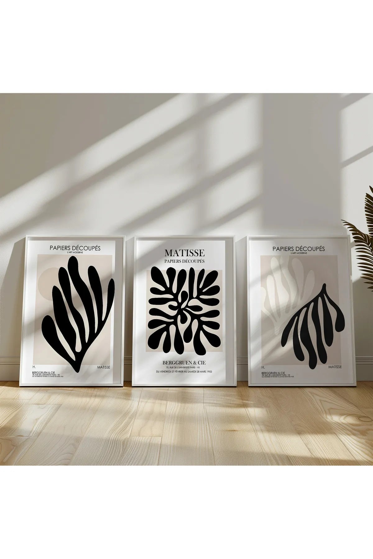 PAPIERS DECOUPES [Henri Matisse] -  Modern Estetik 3'lü Poster Seti