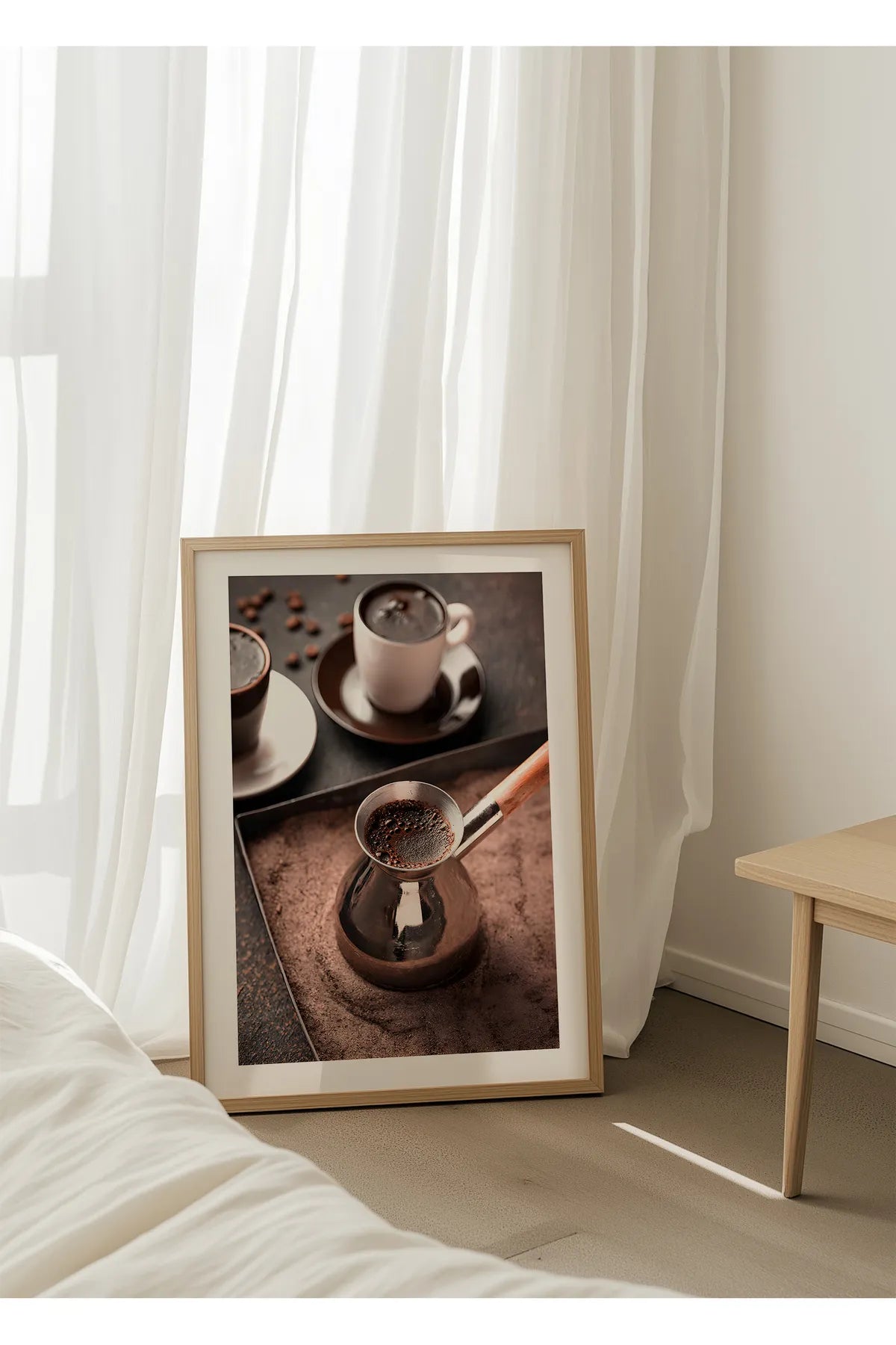 Coffee Beans & Coffee Modern Tarz 3'lü Şık Tablo
