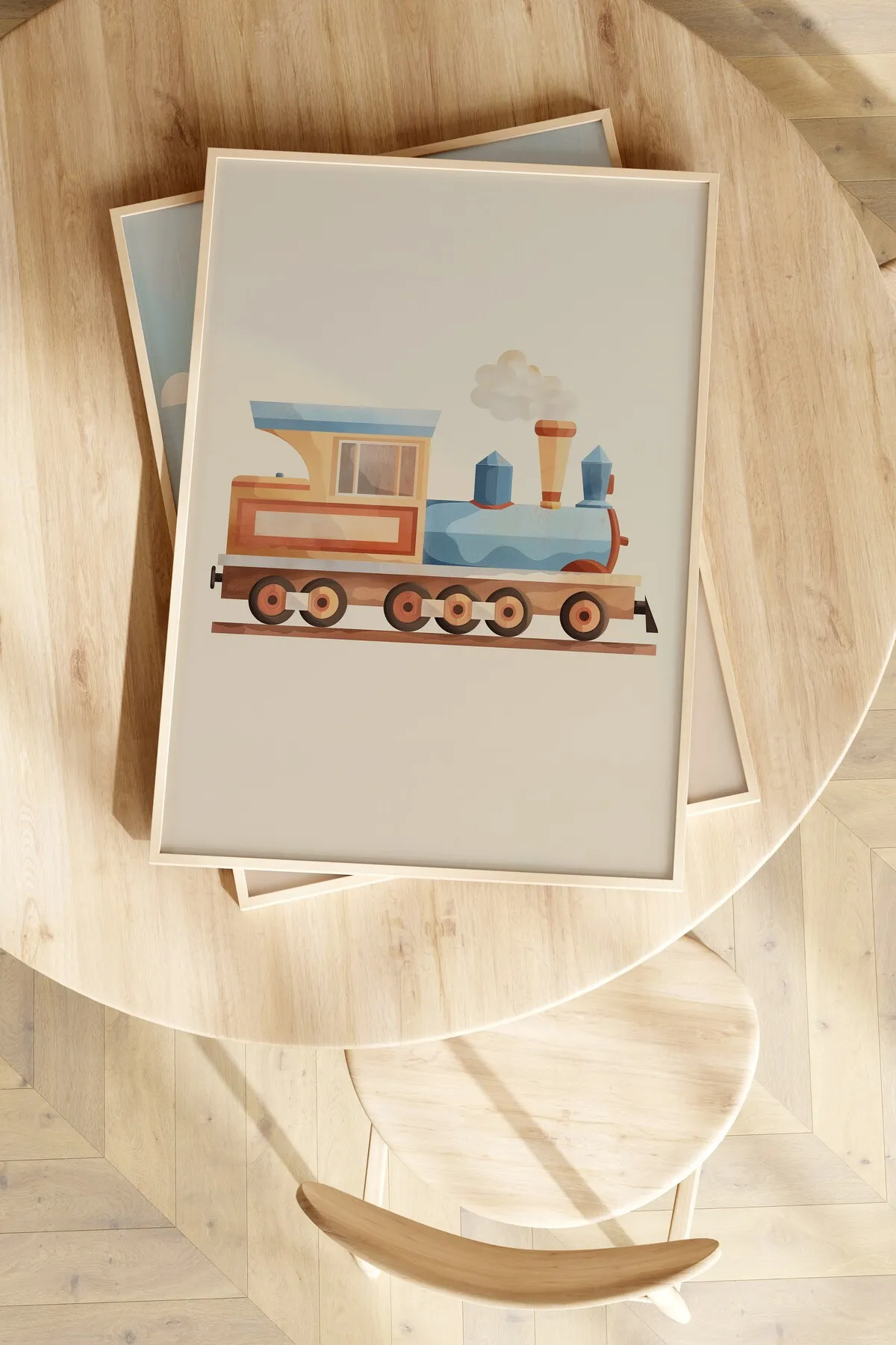 Tren, Araba, Uçak 3'lü Poster Seti