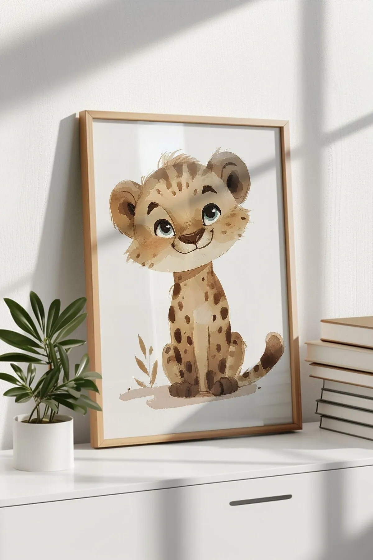 Safari Hayvan Tasarımlı 3'lü Poster Seti