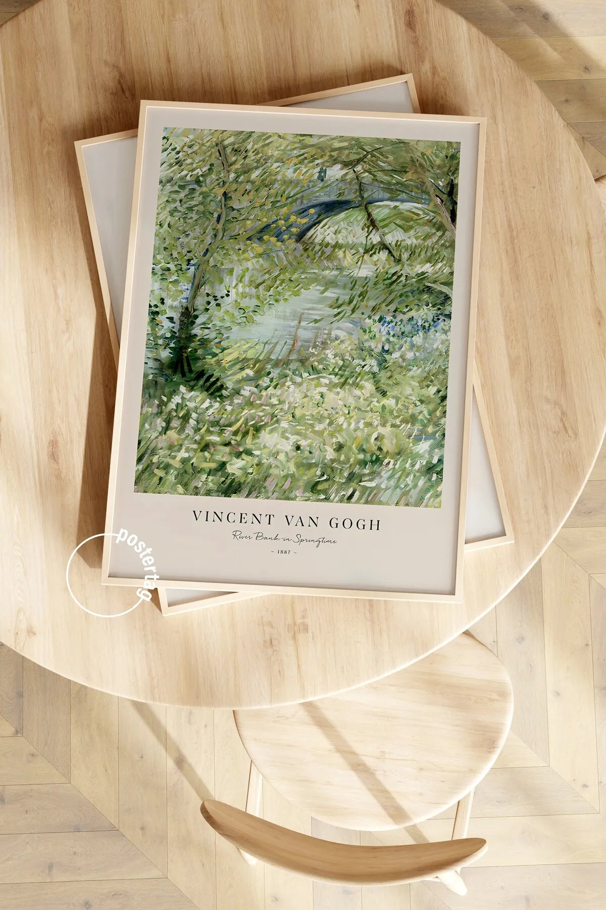 River Bank in Springtime [Van Gogh] - Modern Estetik Tablo