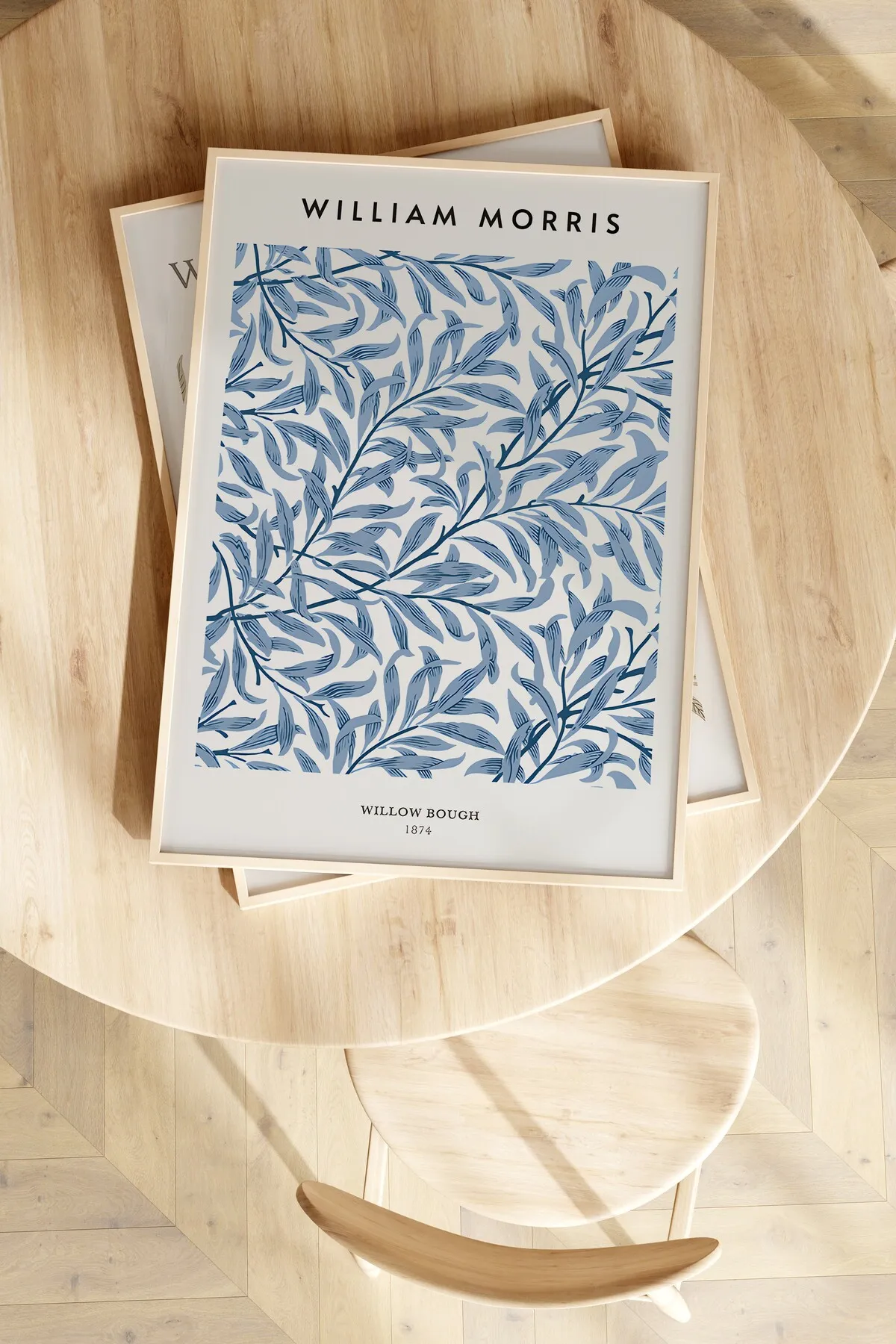 Willow Bough & Beige Branch [William Morris] - Botanik Temalı 2'li Poster Seti