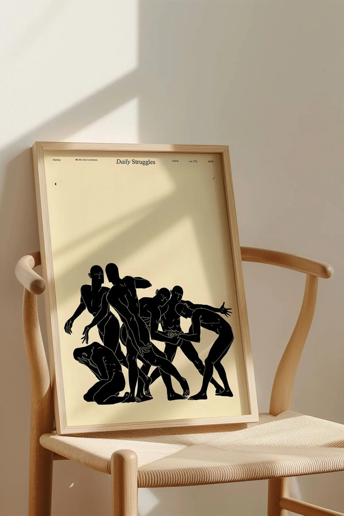 Soyut Fütüristik Tarzda Modern Tablo