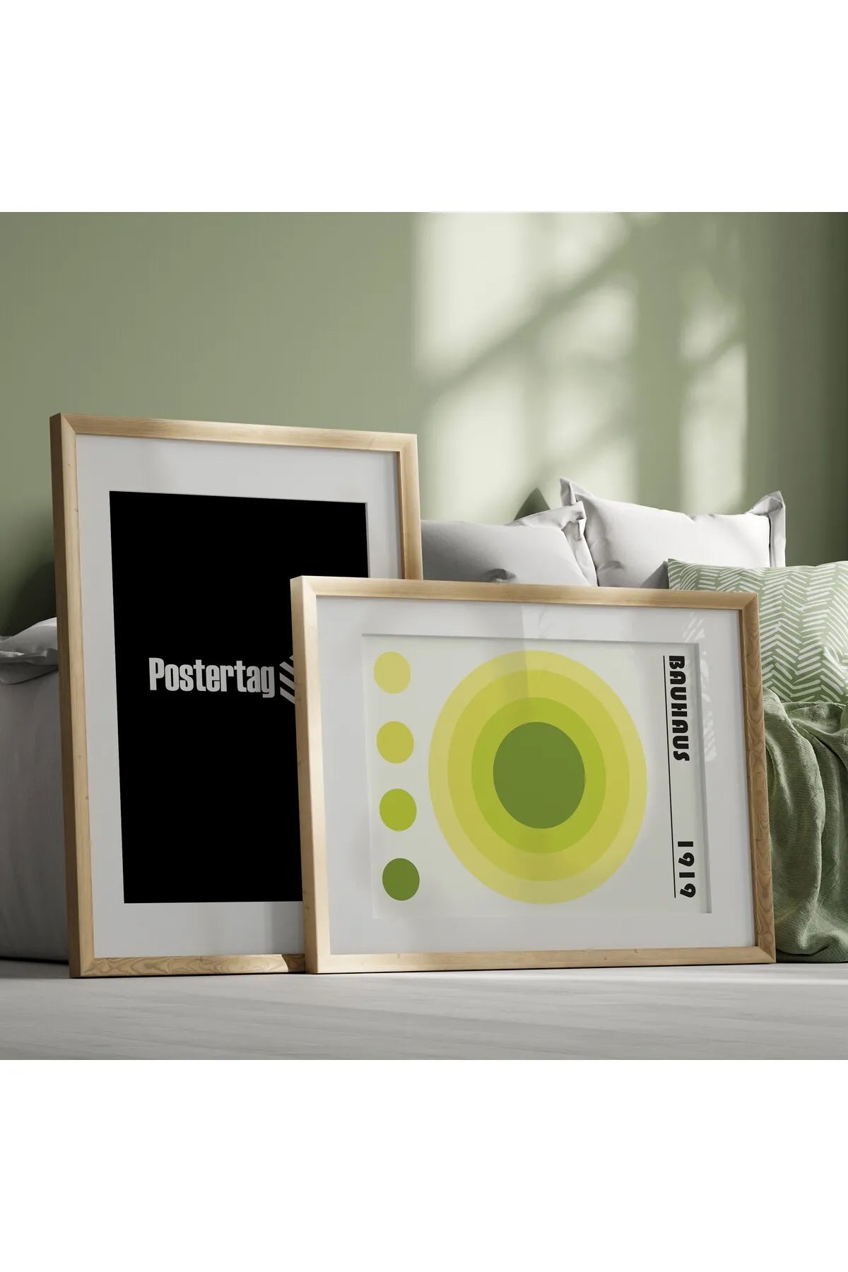 [Bauhaus] Açık Yeşil Temalı Modern Estetik Poster