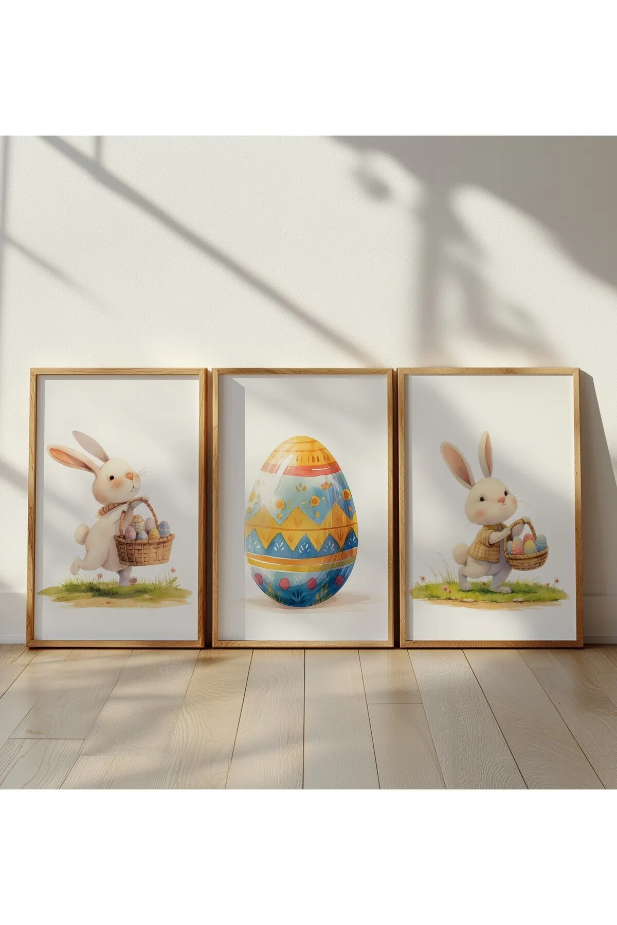 Sevimli Paskalya Tavşanları 3'lü Poster Seti