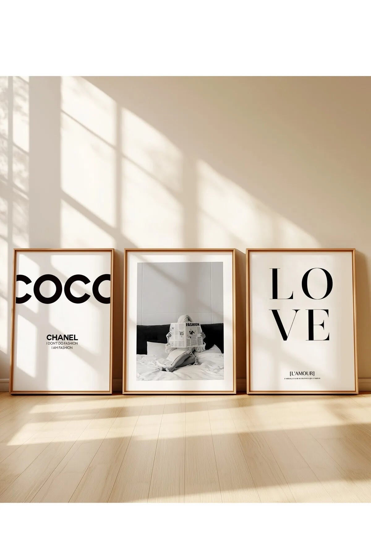 I AM FASHION x LOVE 3'lü Lüx Moda Poster Seti