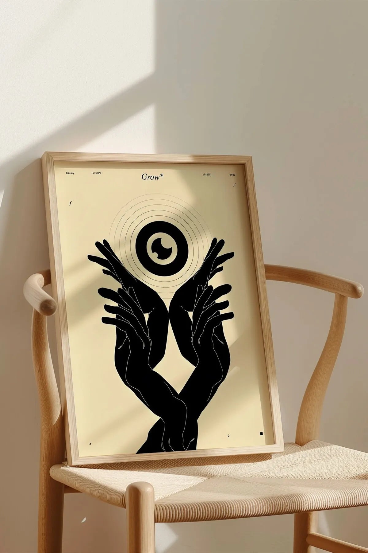 Soyut Fütüristik Tarzda Modern Tablo