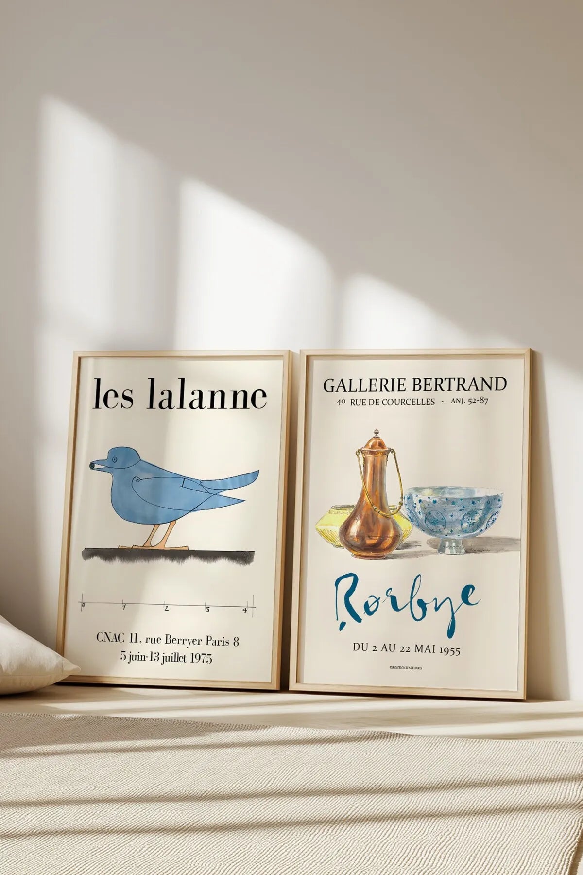 Les Lalanne & Gallerie Bertrand - Modern Şık 2'li Tablo