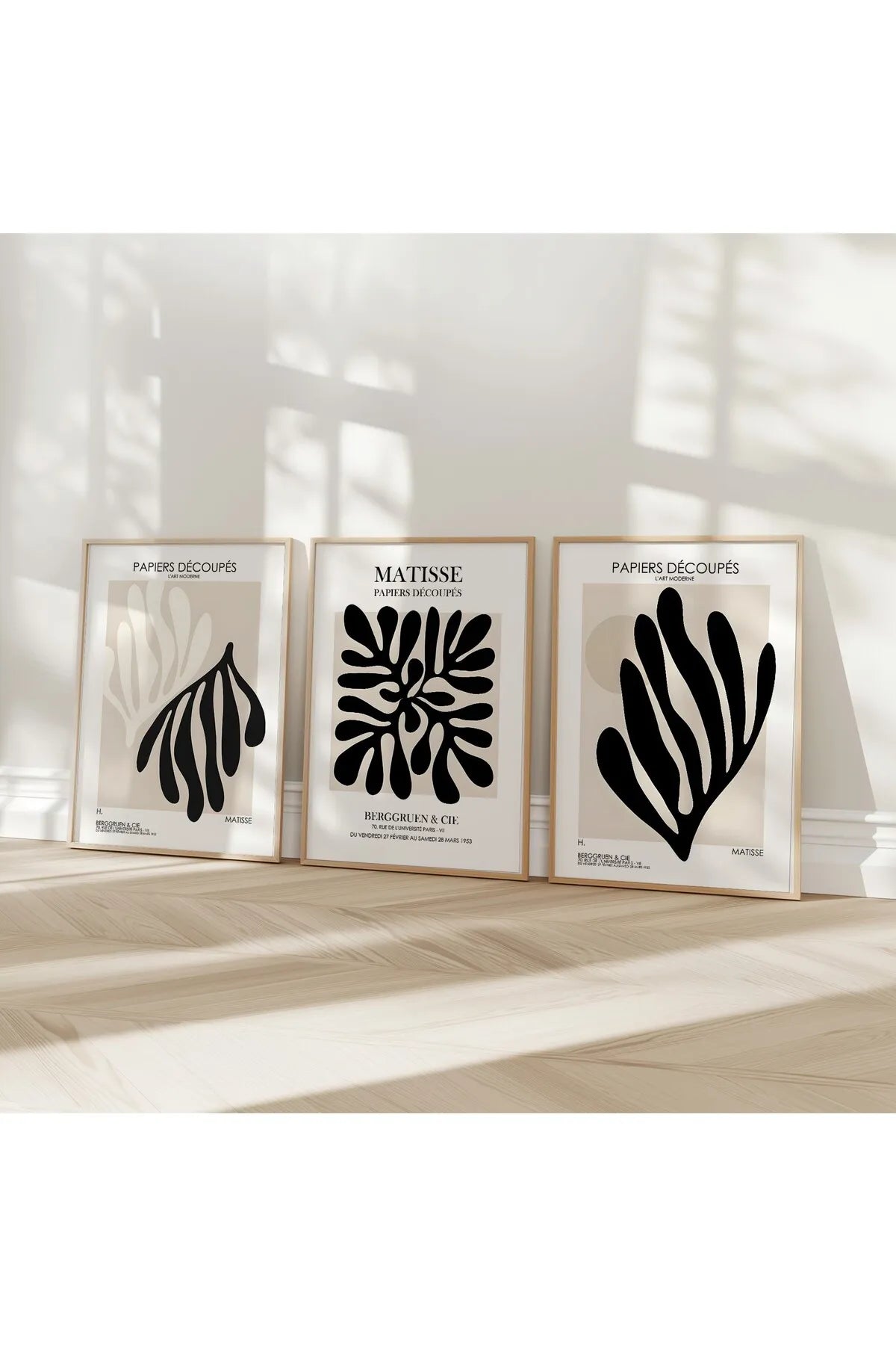 PAPIERS DECOUPES [Henri Matisse] -  Modern Estetik 3'lü Poster Seti