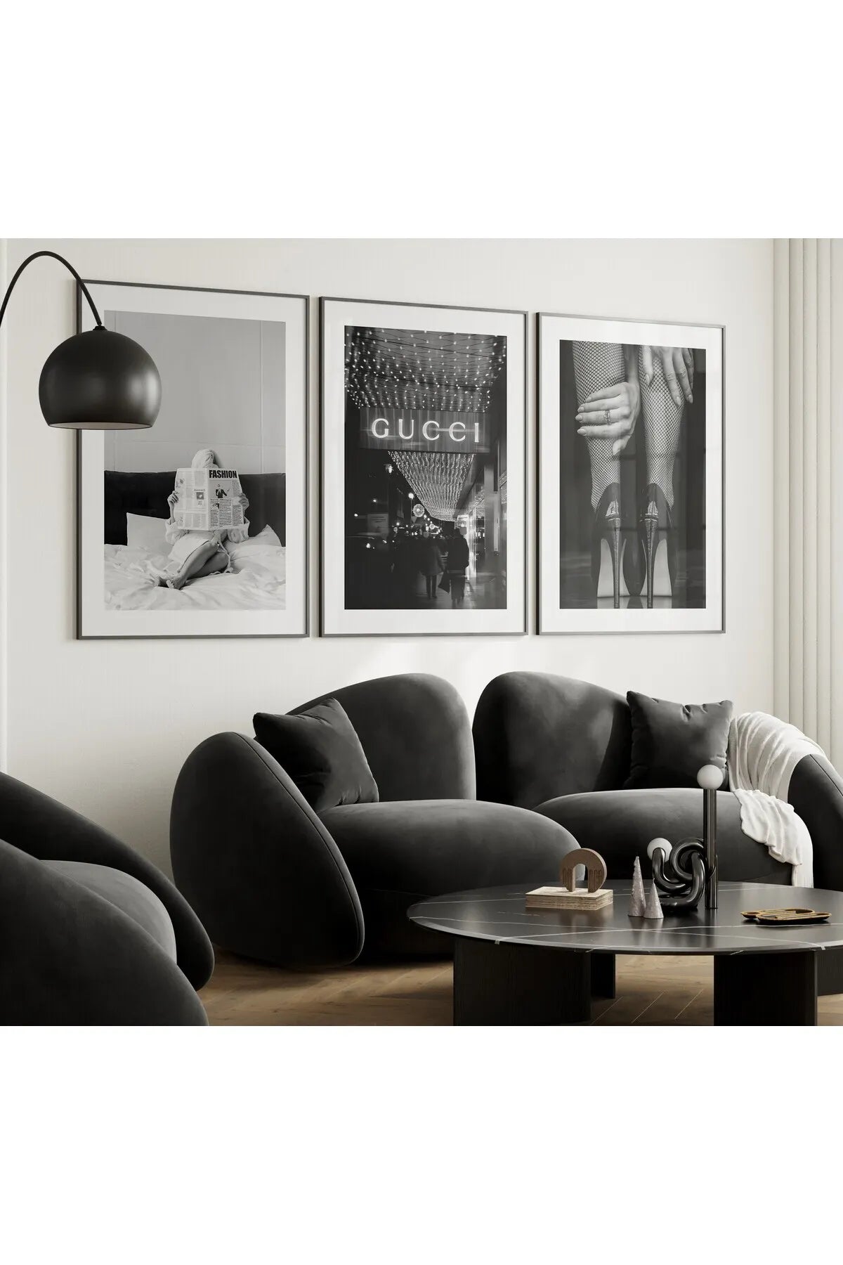 GUCCI 3'lü Lüx Moda Poster Seti