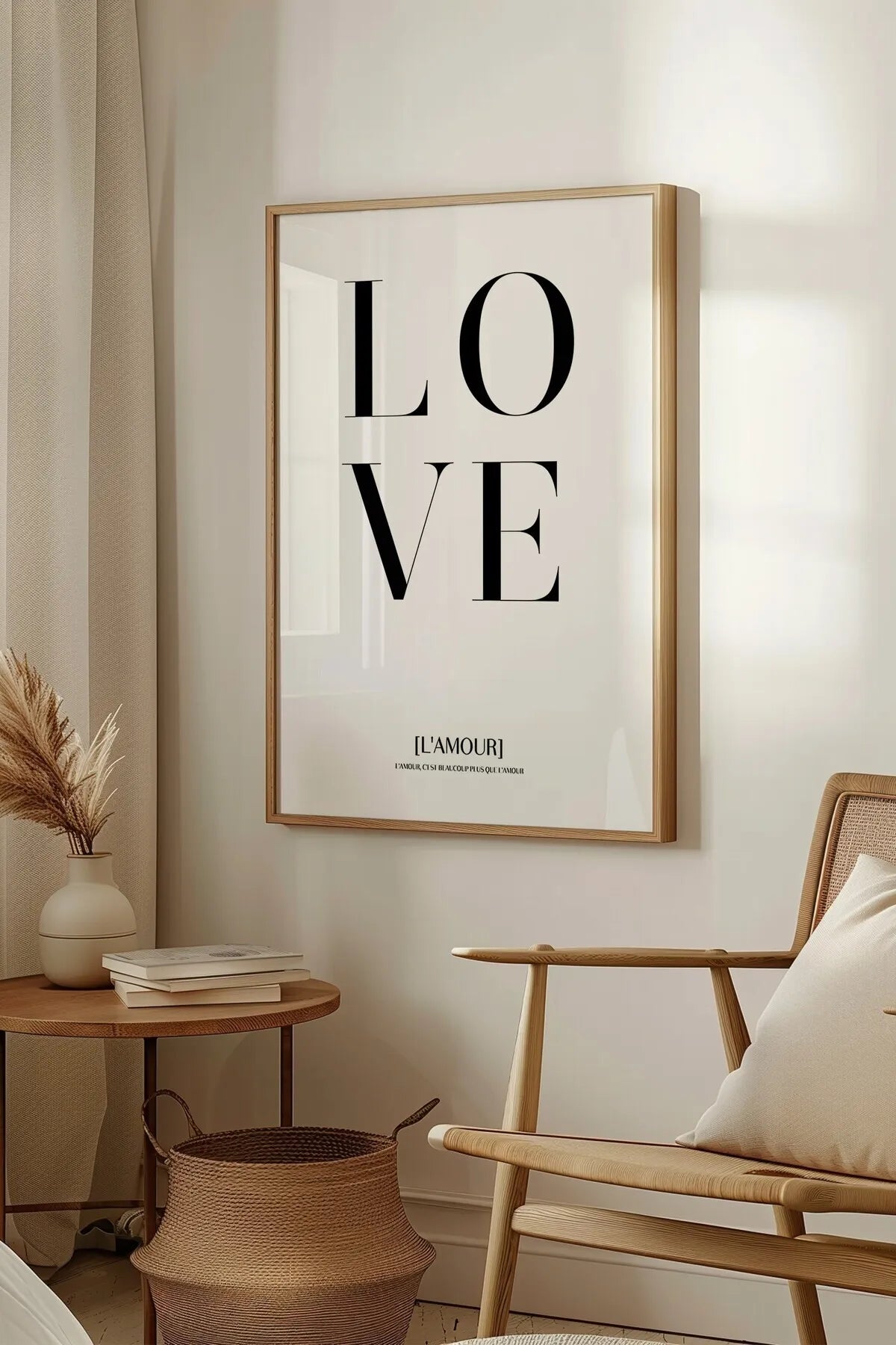 LOVE Beyaz Lüx Moda Posteri