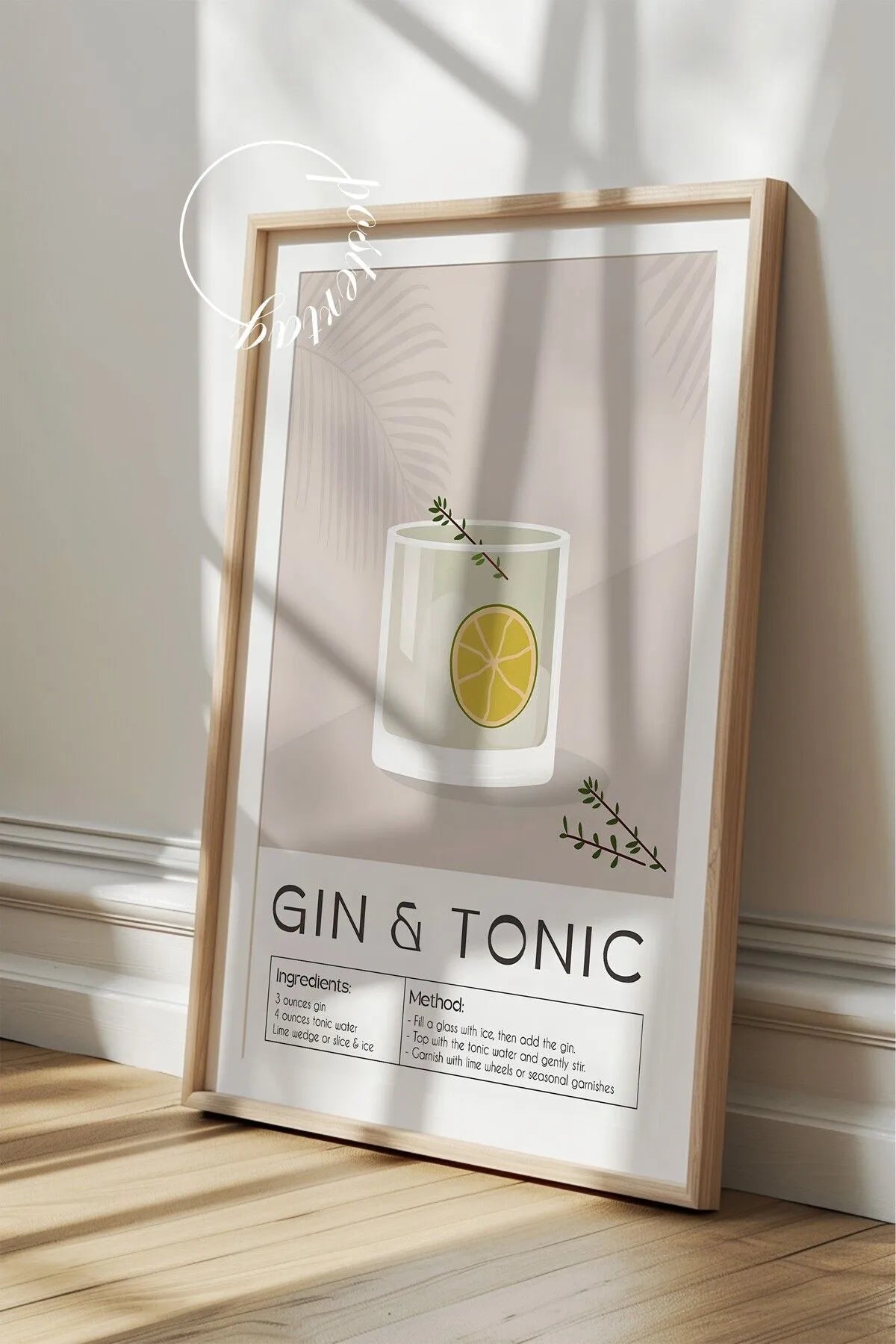 Gin & Tonic - Modern Kokteyl Tablo