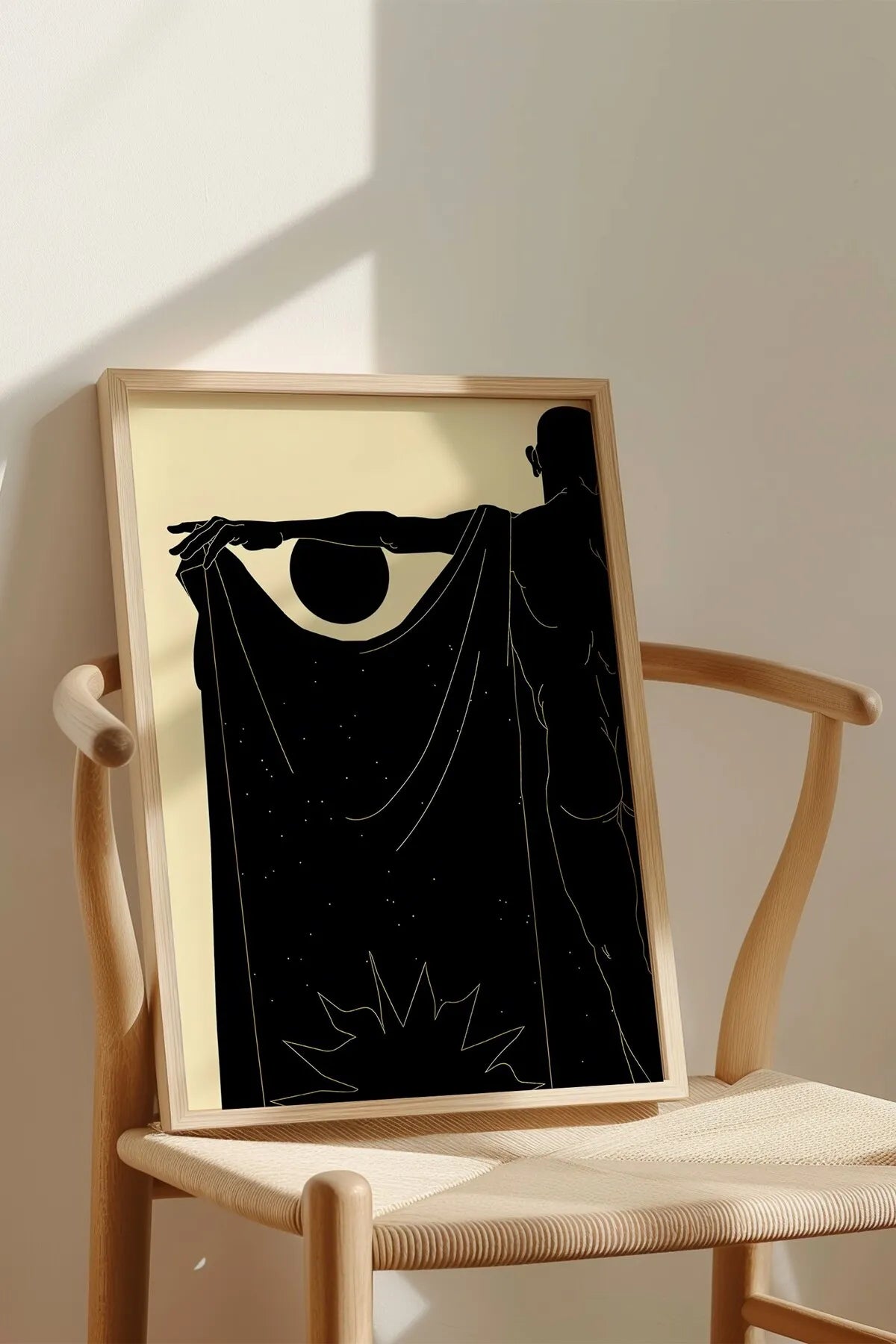 Soyut Fütüristik Tarzda Modern Tablo