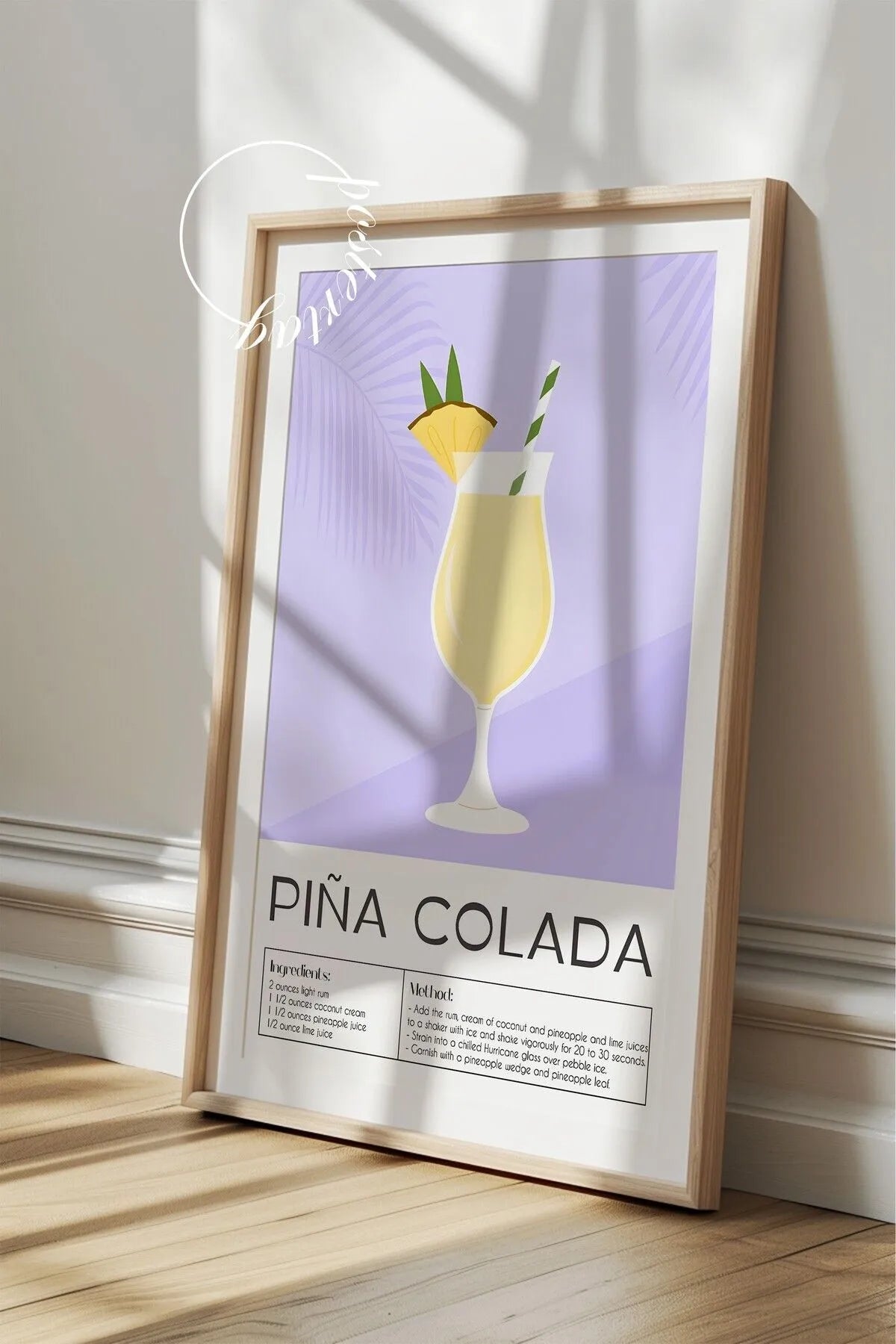 Pina Colada - Modern Kokteyl Tablo