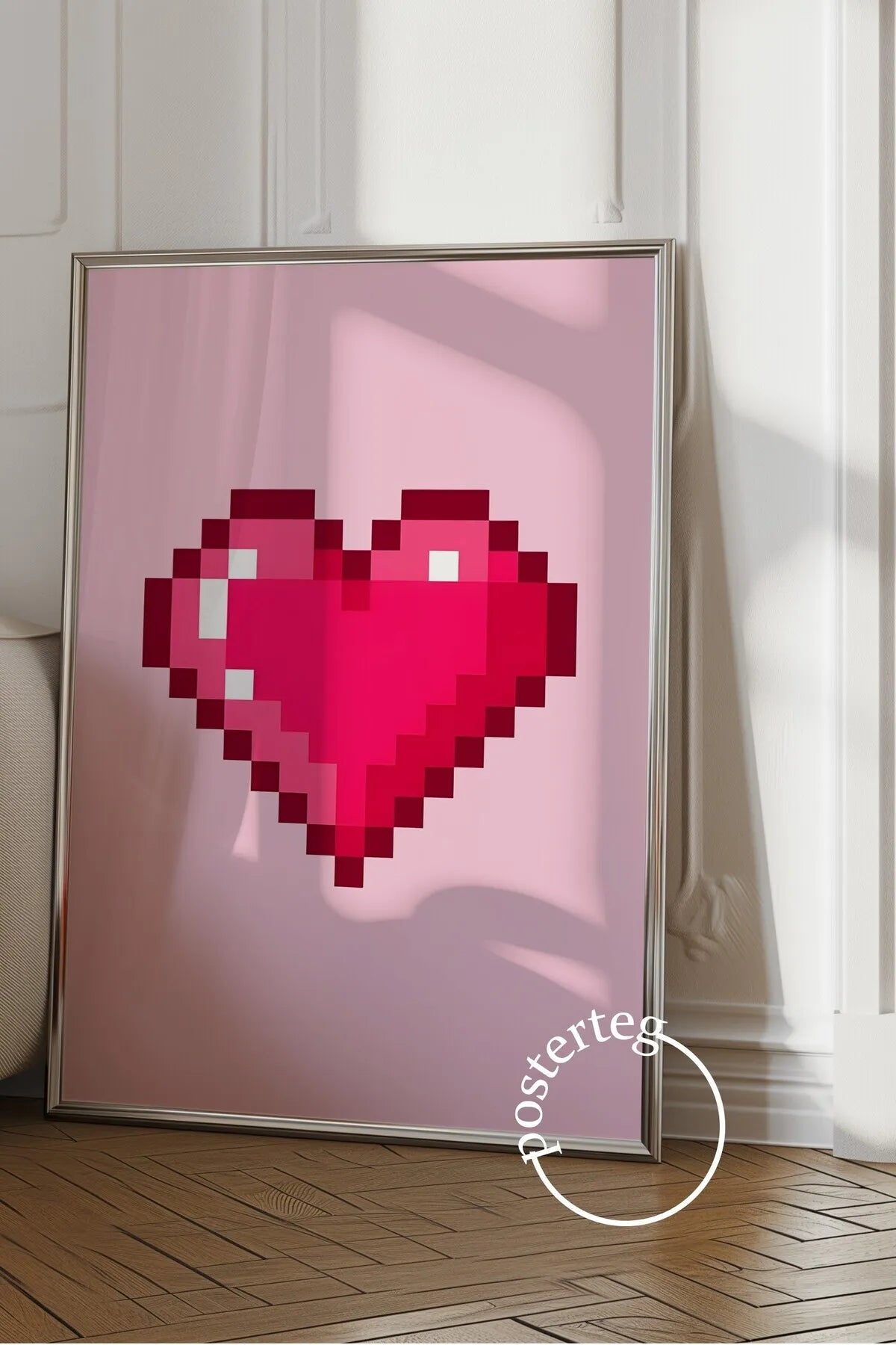 Pembe Temalı Gifler Pozitif Şık Poster