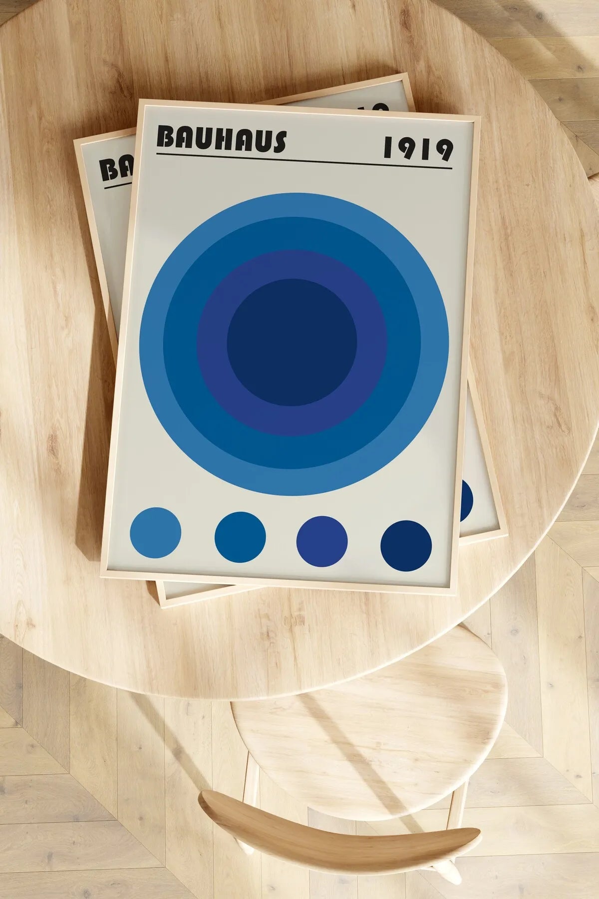[Bauhaus] Lacivert Temalı Modern Estetik Poster