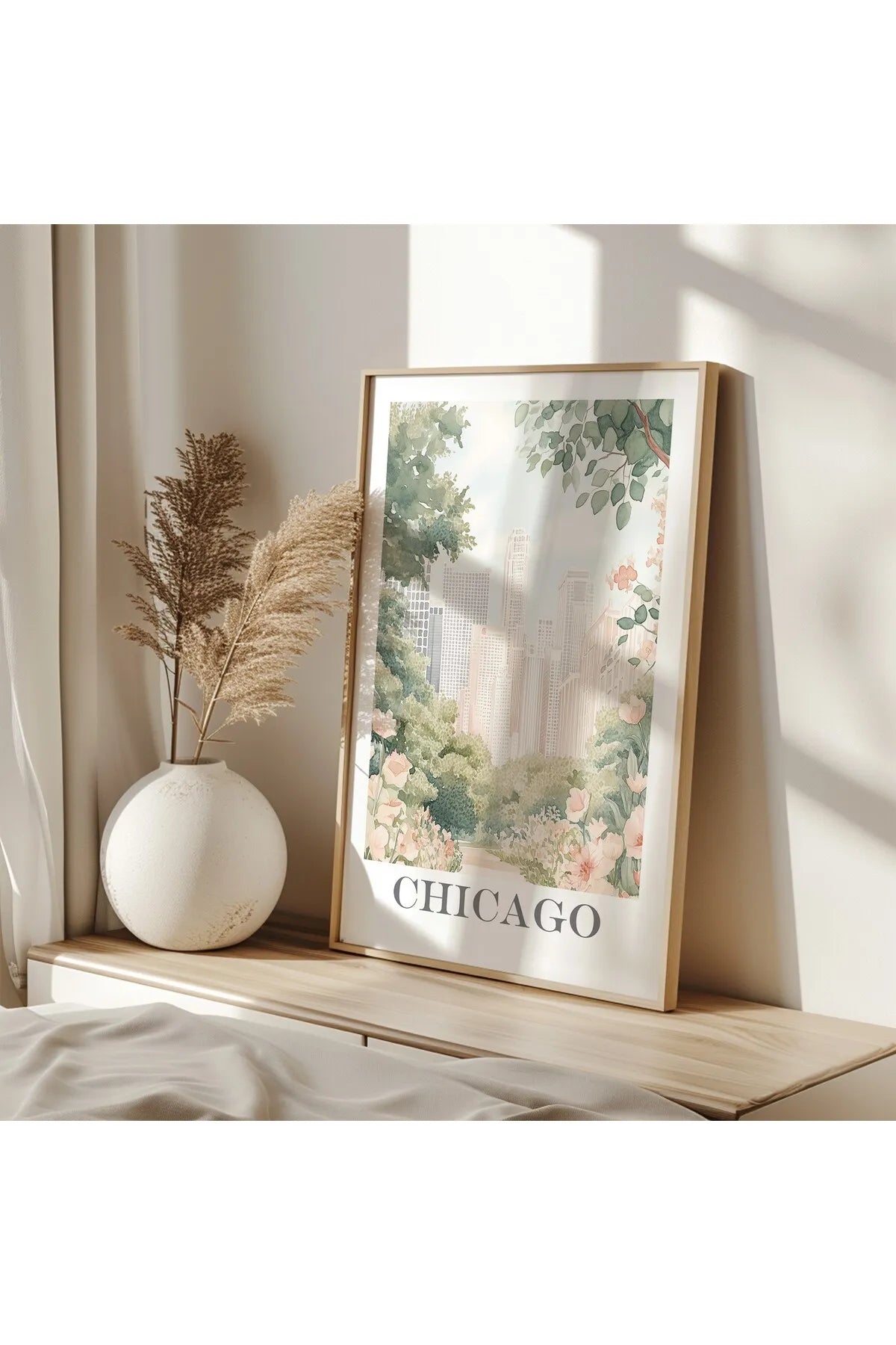 Chicago - Bohem Tarzda Estetik Şehir Tablosu