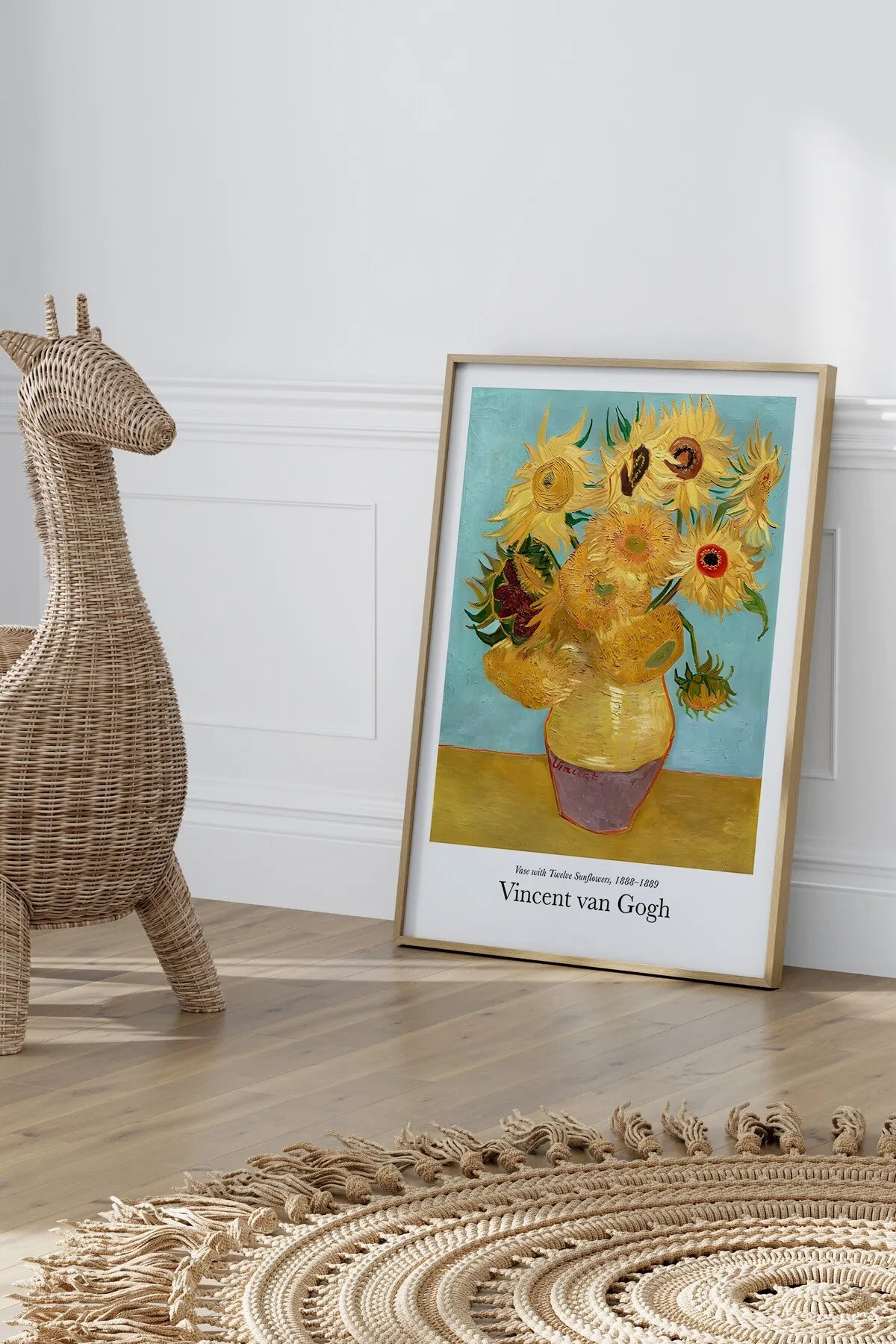 Vase with Twelve Sunflowers [Van Gogh] - Modern Estetik Tablo