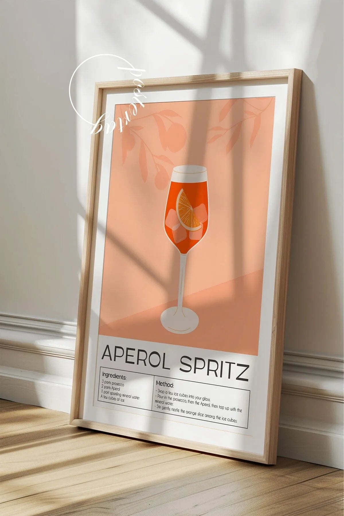 Aperol Spritz- Modern Kokteyl Tablo