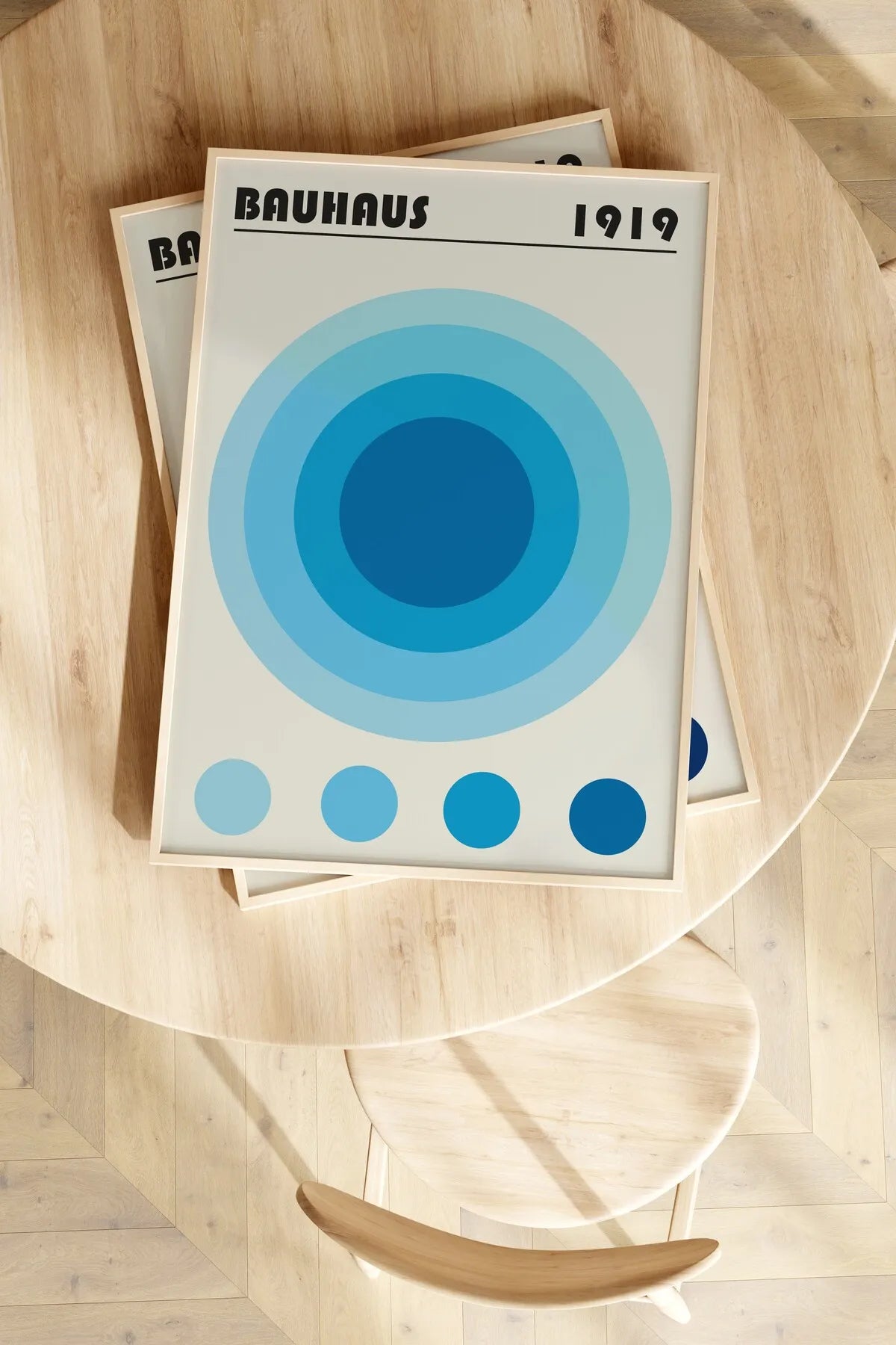[Bauhaus] Açık Mavi Temalı Modern Estetik Poster