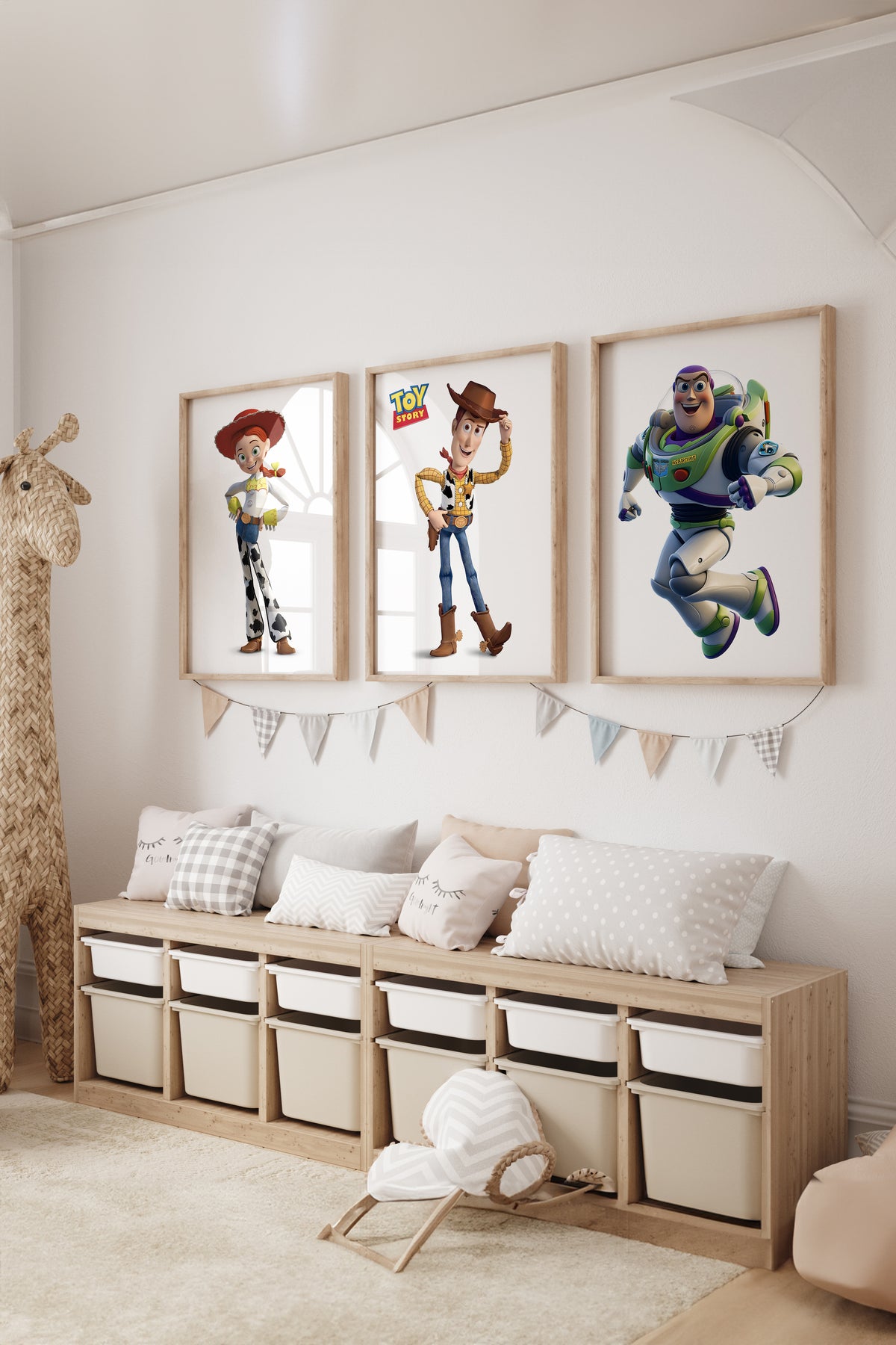Toy's Story 3'lü Tablo seti Çocuk Odası Dekoru