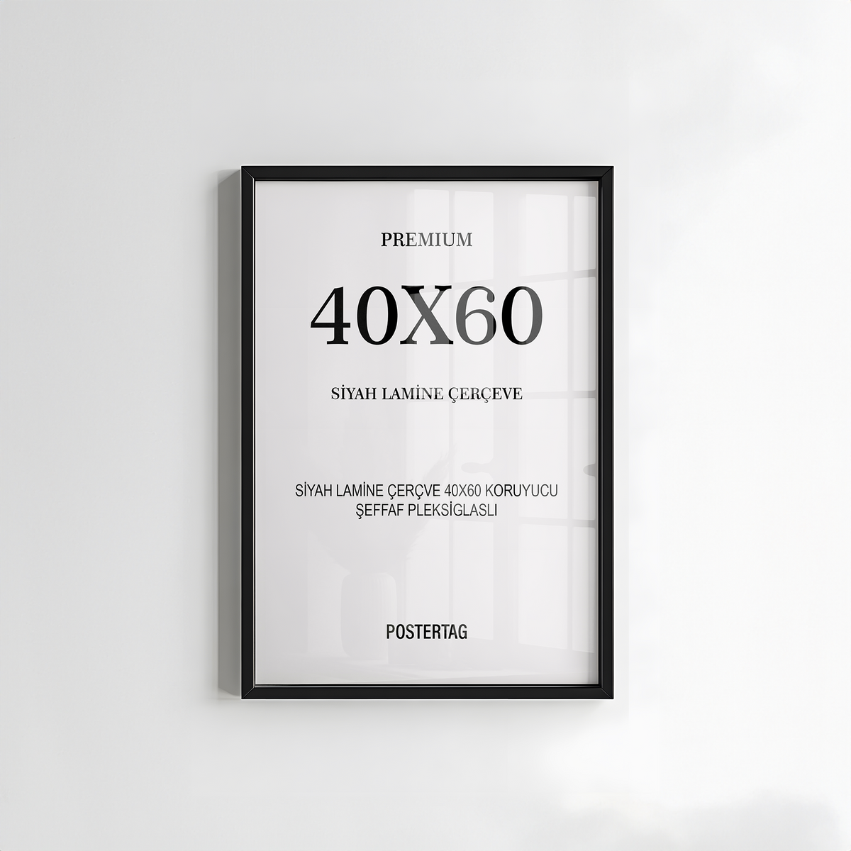 40 X 60 Siyah Lamine Çerçeve