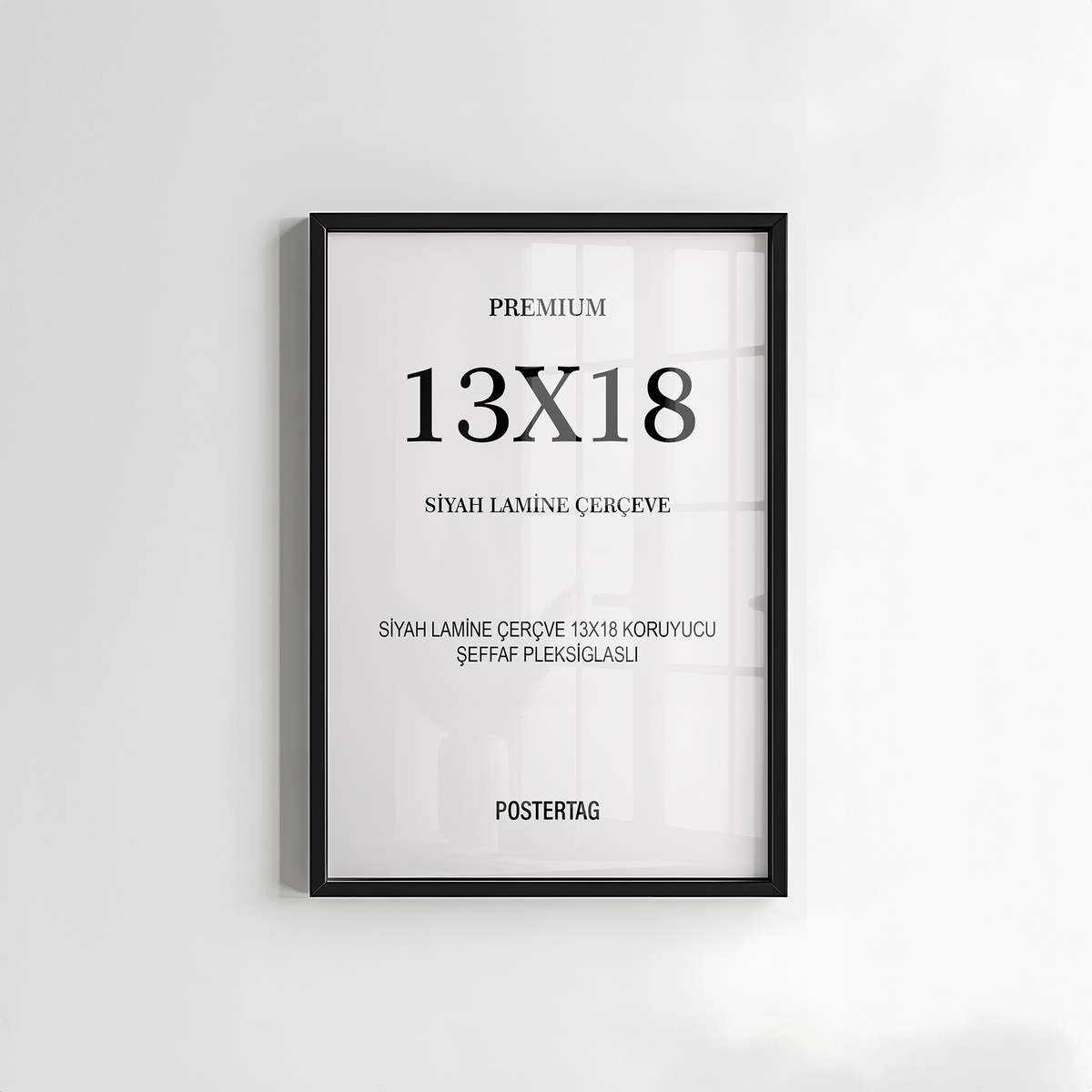 13 X 18 Siyah Lamine Çerçeve