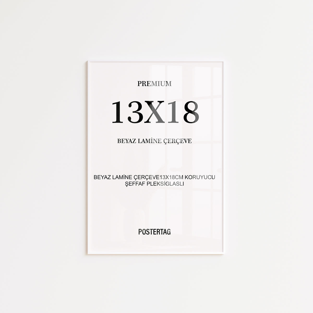 13 X 18 Beyaz Lamine Çerçeve