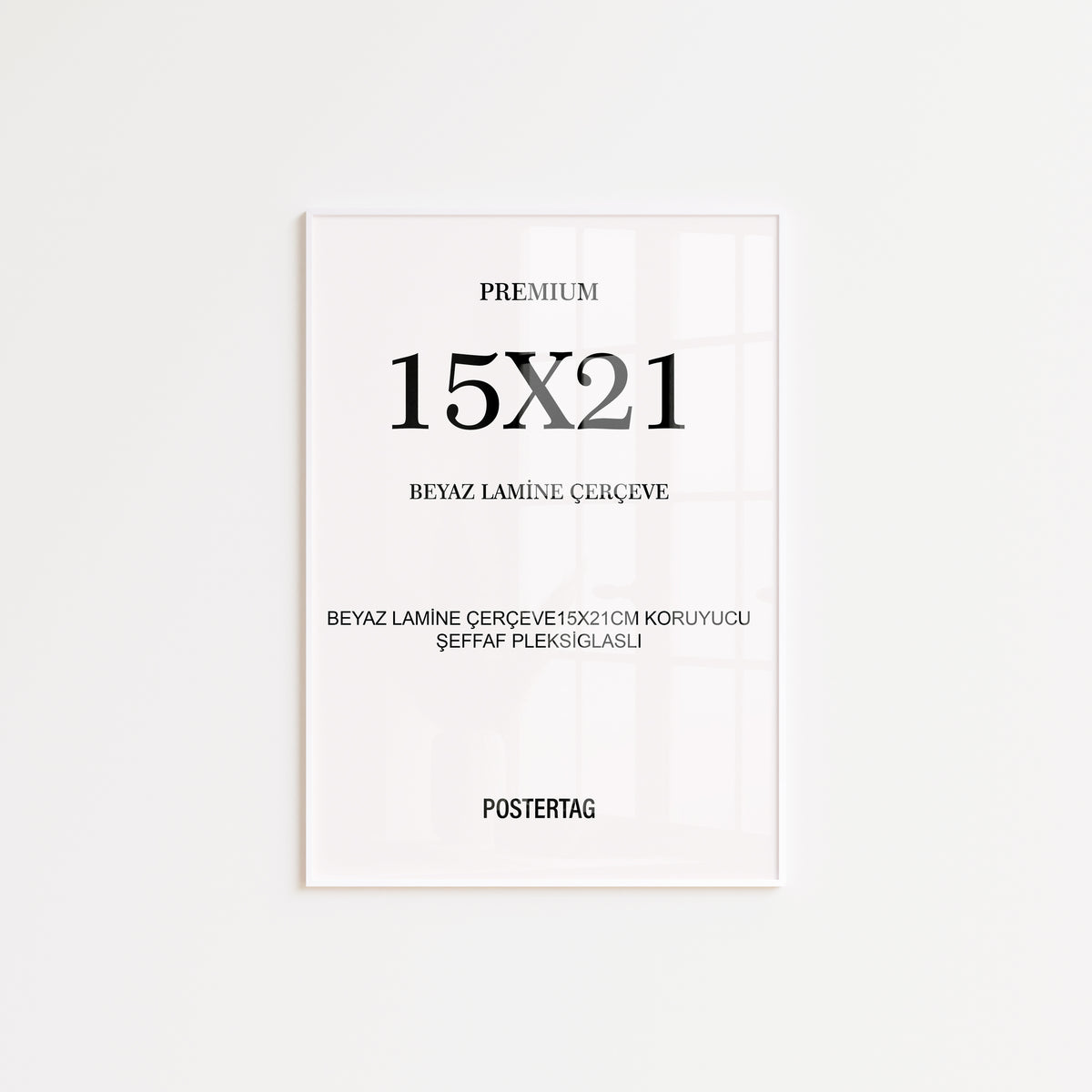 15 X 21 Beyaz Lamine Çerçeve